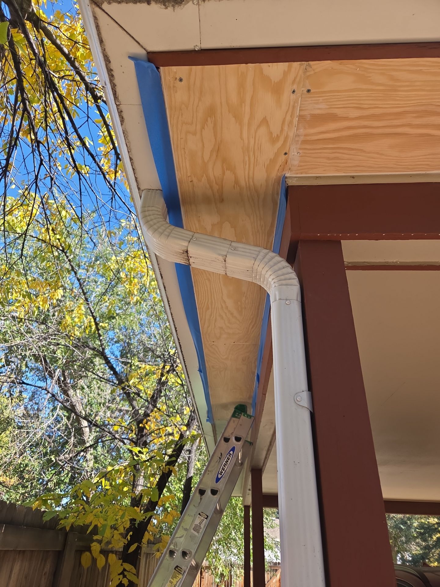Gutter and Soffit repair by RTP Roofing Company