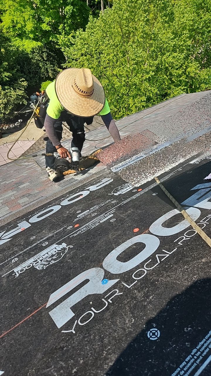 Residential Roofing Installation using Duration Series Shingles - Colonial Slate by RoofX 