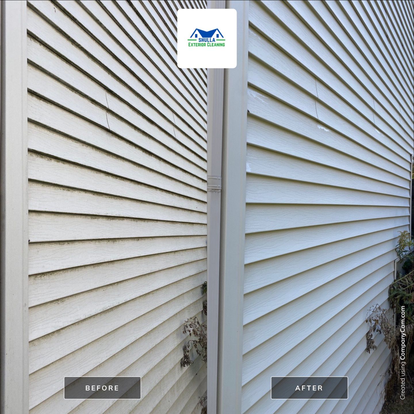 House wash and patio clean by Shulla Exterior Cleaning