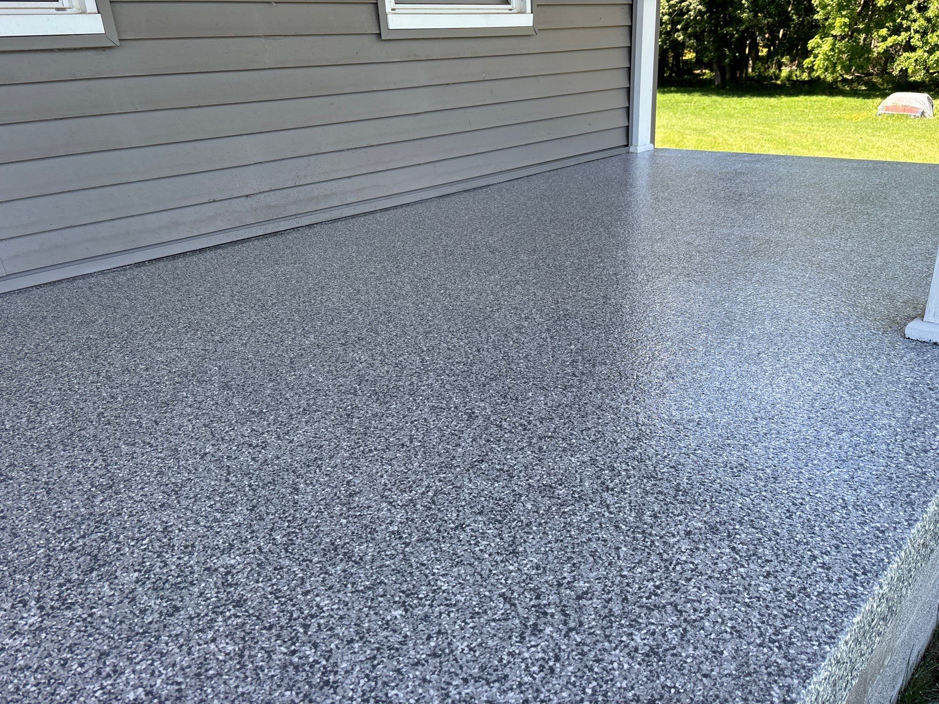 Project in Stockbridge, Michigan by Freedom Concrete Coatings. 