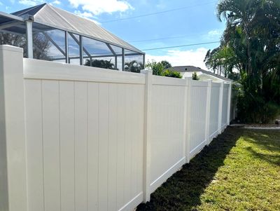 Vinyl Fence Installation using Vinyl Privacy Fence 