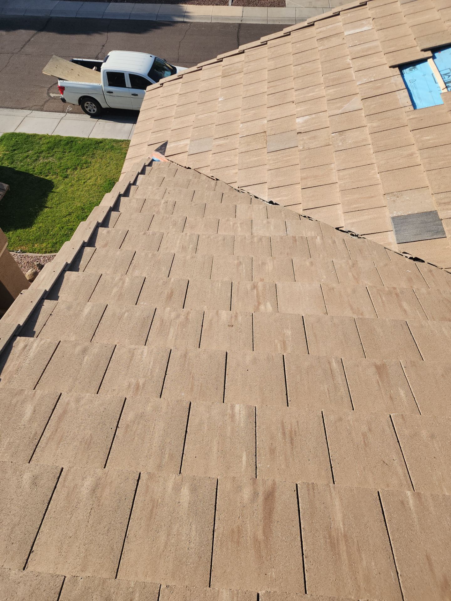 Sandstone Beige Concrete Tile by Reimagine Roofing