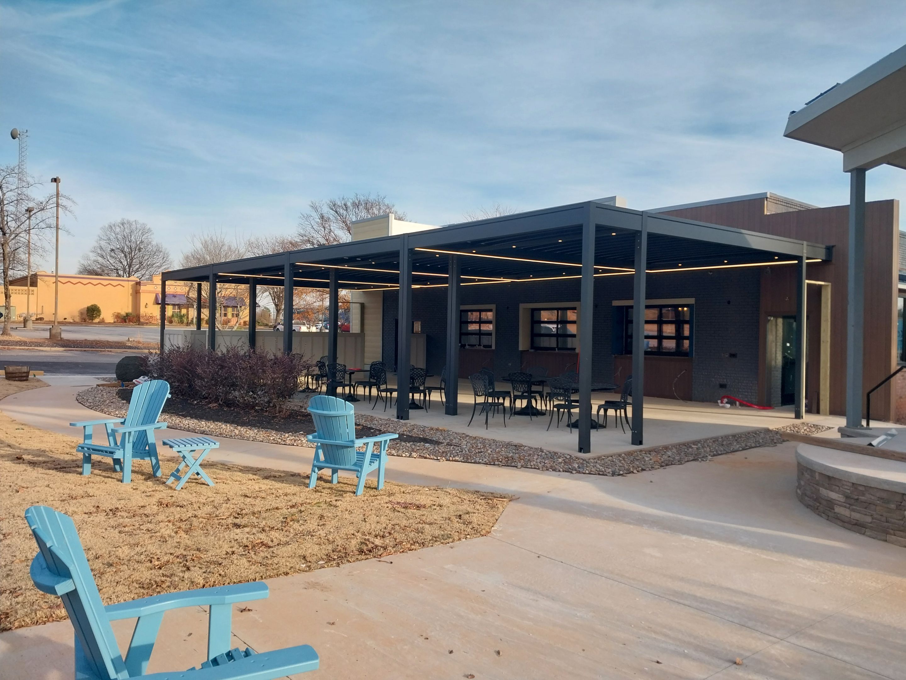 Restaurant project in process - Greenville, SC  by Southern Traditions Window Fashions