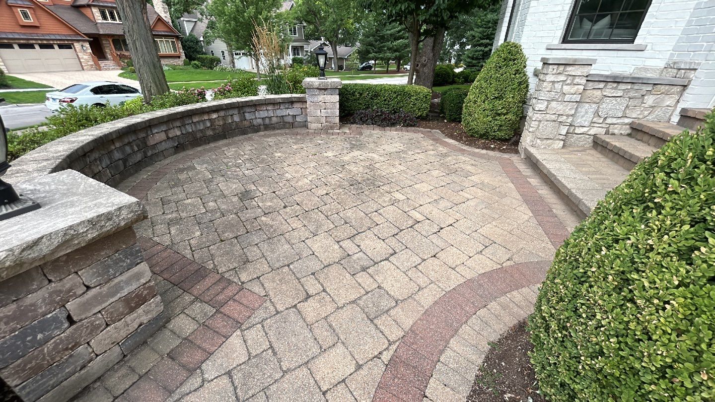 Brick paver clean, sand and seal.  using Surebond SB-1300 by Northern Power Washing LLC.
