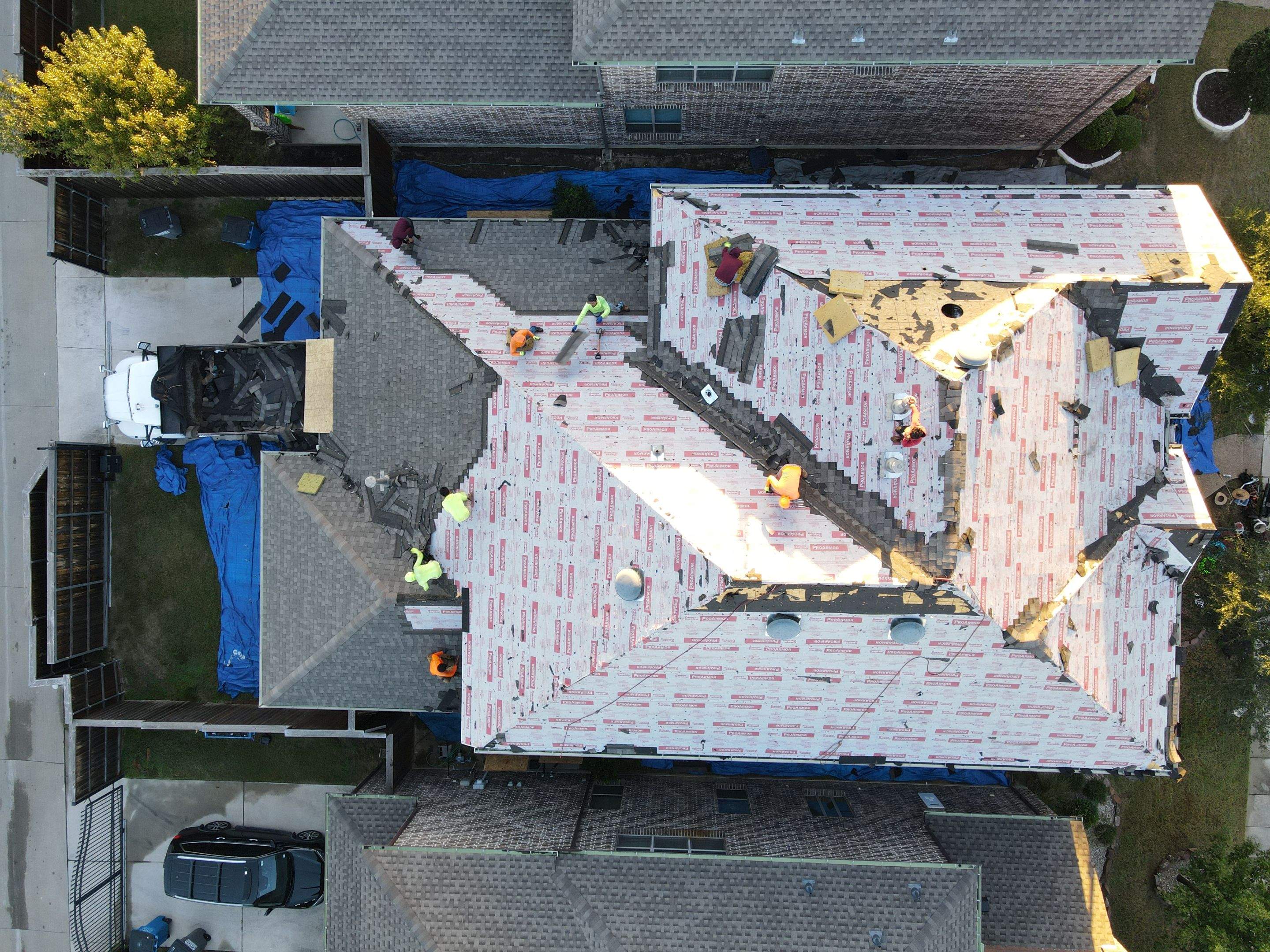 Residential Roofing Installation using GAF Timberline HDZ by Lighthouse Contractors