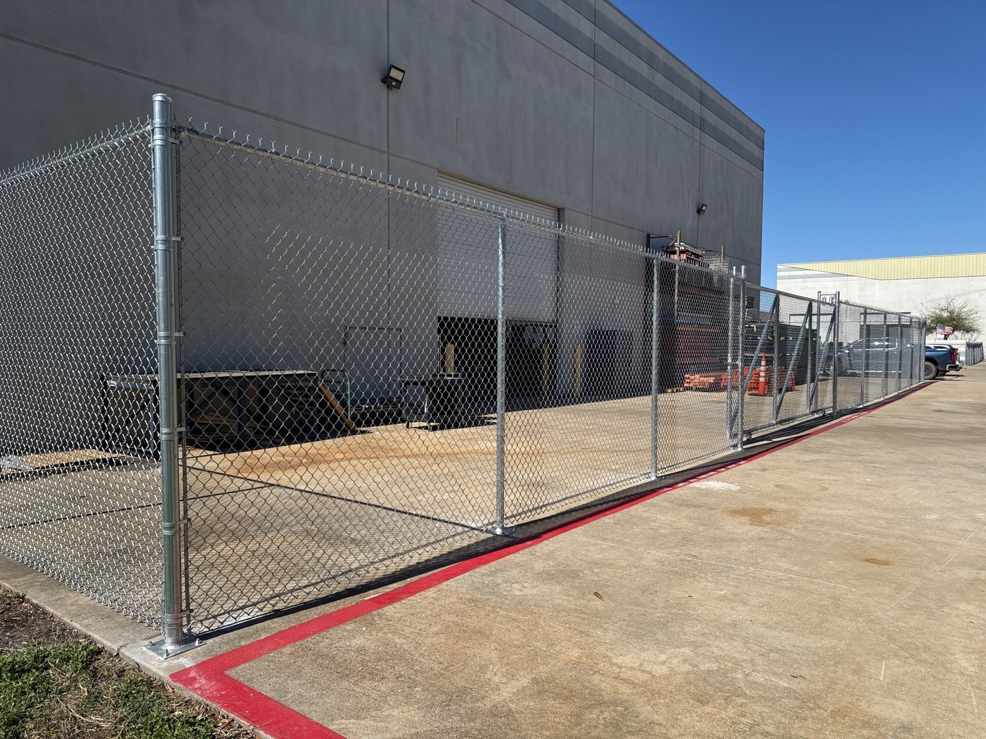 Commercial Chain Link DWG & Fence Installation by Tim's Fences