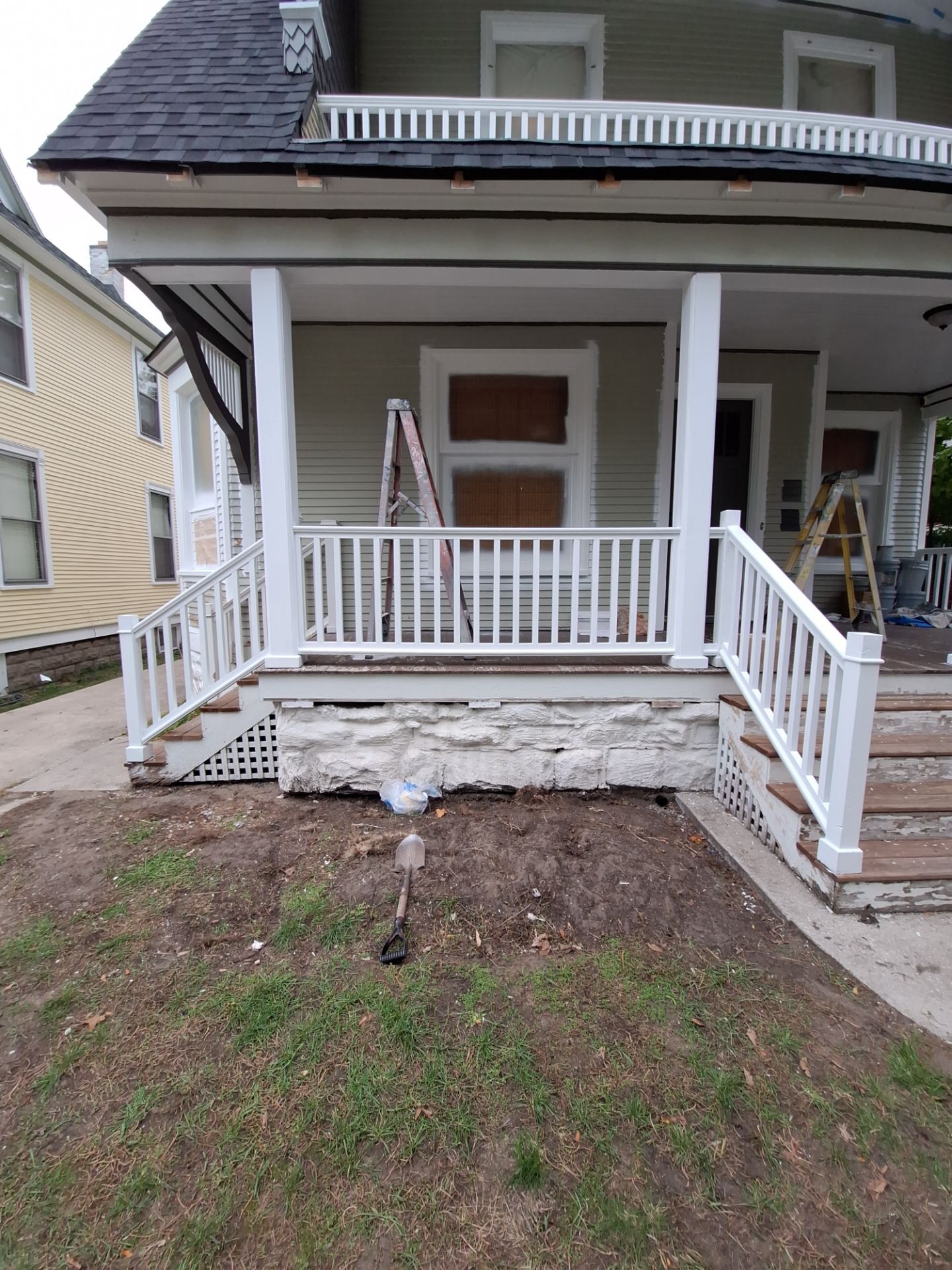 Exterior Home & Porch Refresh in Grand Haven, MI by Gordon Painting