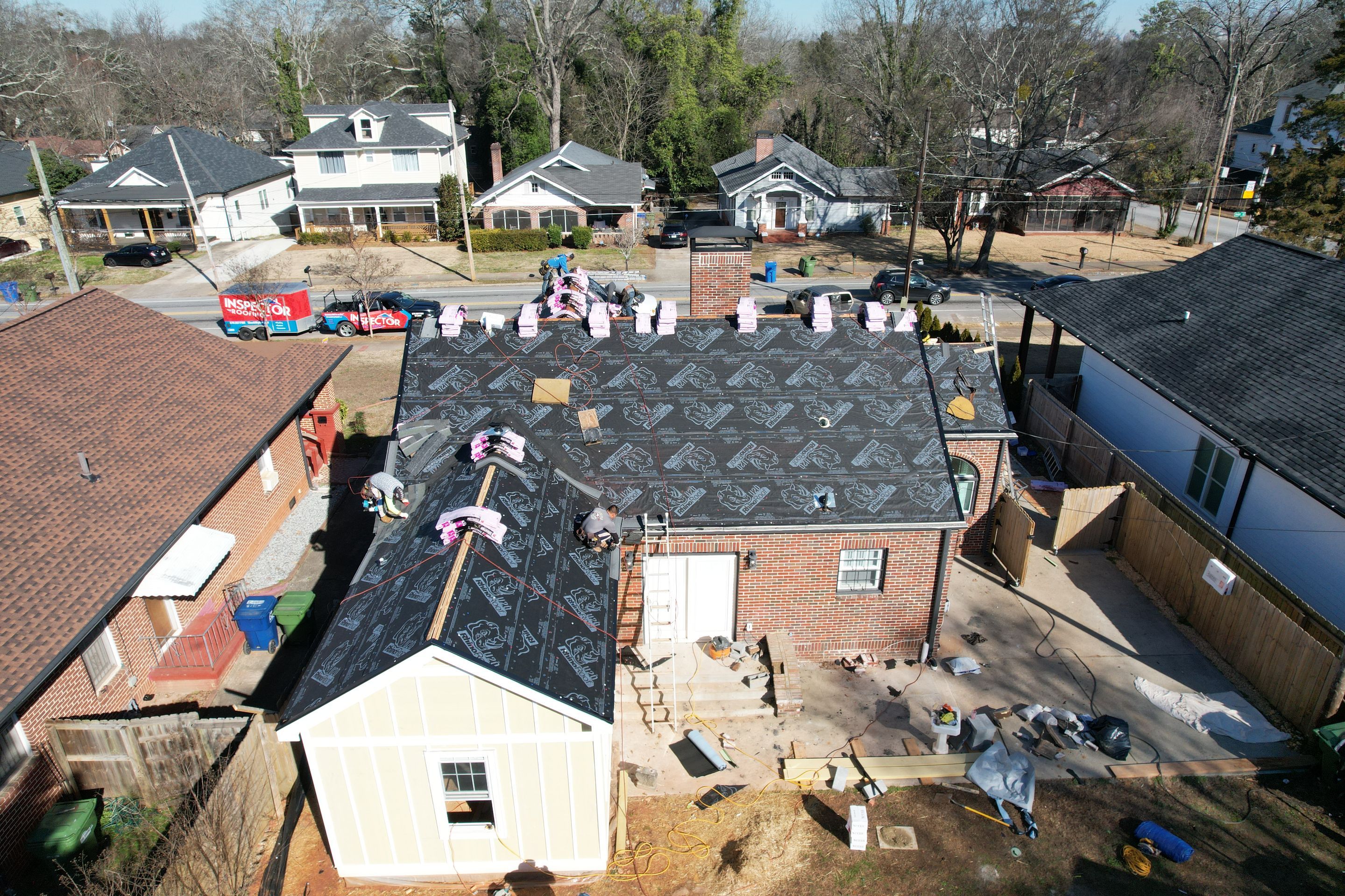 Residential Roofing Installation using Owens Corning by Inspector Roofing and Restoration