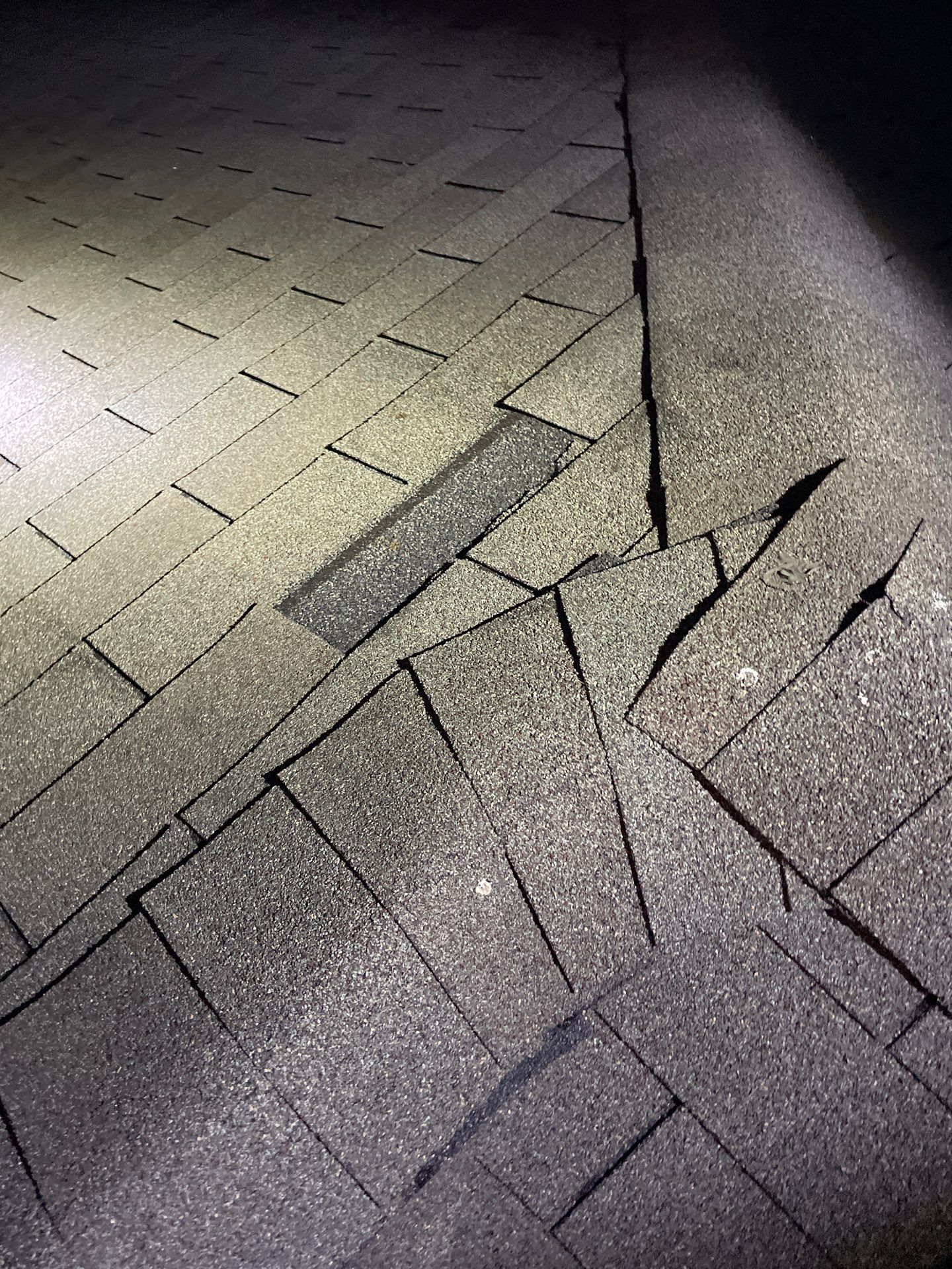 Hail Damage using Owen's Corning Duration (Lifetime) Shingles by Roof Repair Company