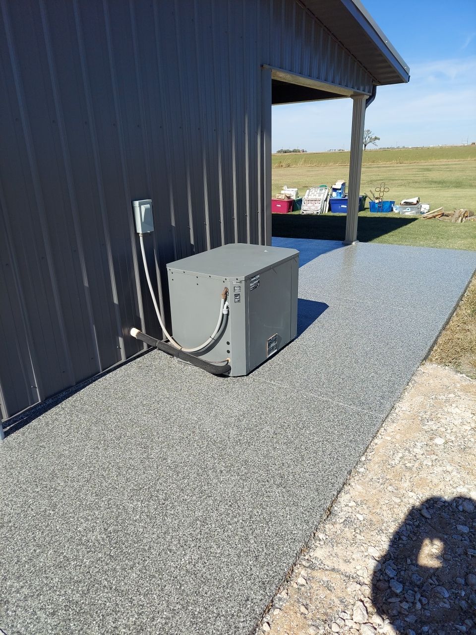 Patio Installation with Silver Creek by Copperhead Coatings