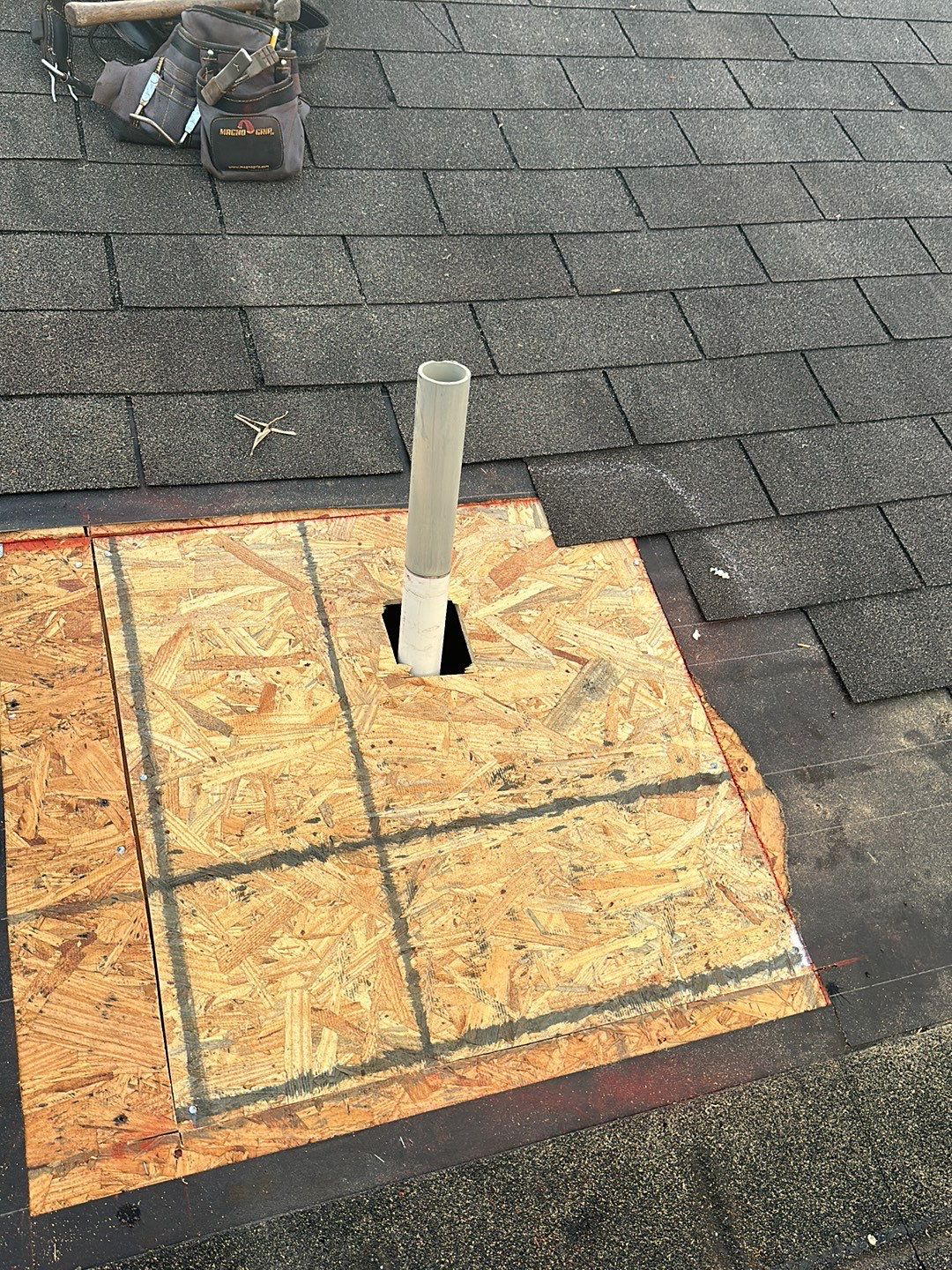 Hail Damage using Owen's Corning Duration (Lifetime) Shingles by Roof Repair Company