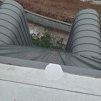 .032 Aluminum 1.5" Mechanical Seam Slate Gray  by Total Roofing System The Metal Roof Experts