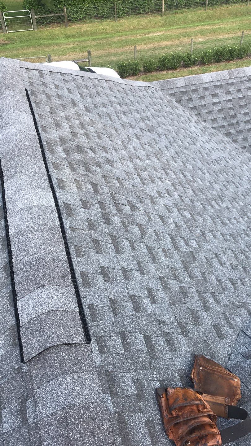 Residential Roofing Installation using GAF HDZ Shingles by Protek Roofing Heating Air & Solar