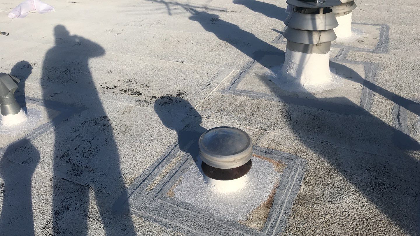 Commercial Roofing Installation using Gaco Silicone Coating  by A to Z Roofing