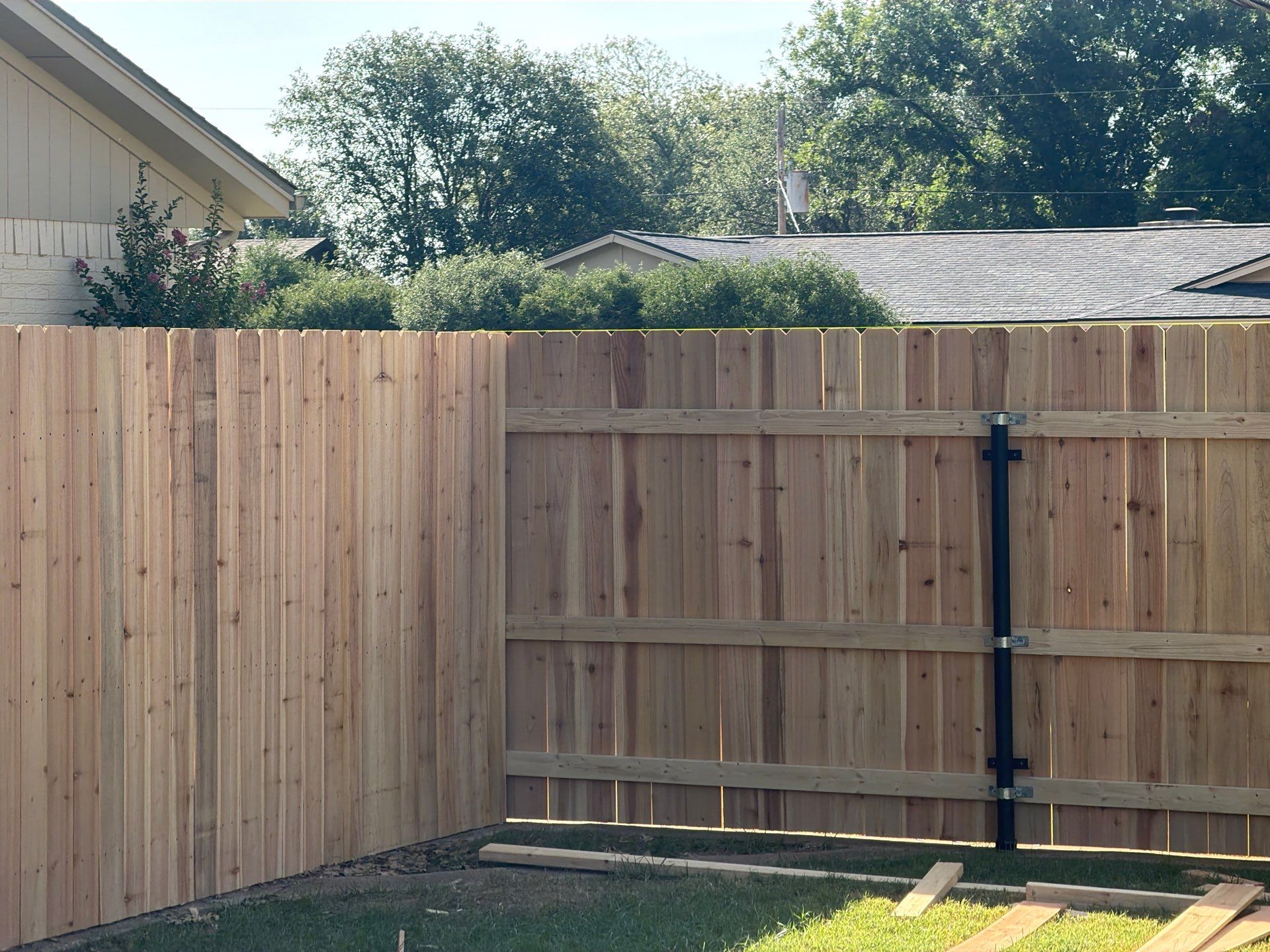 Full Roof Replacement and Privacy Fence Installation in Burkburnett by Shearman Roofing & Construction