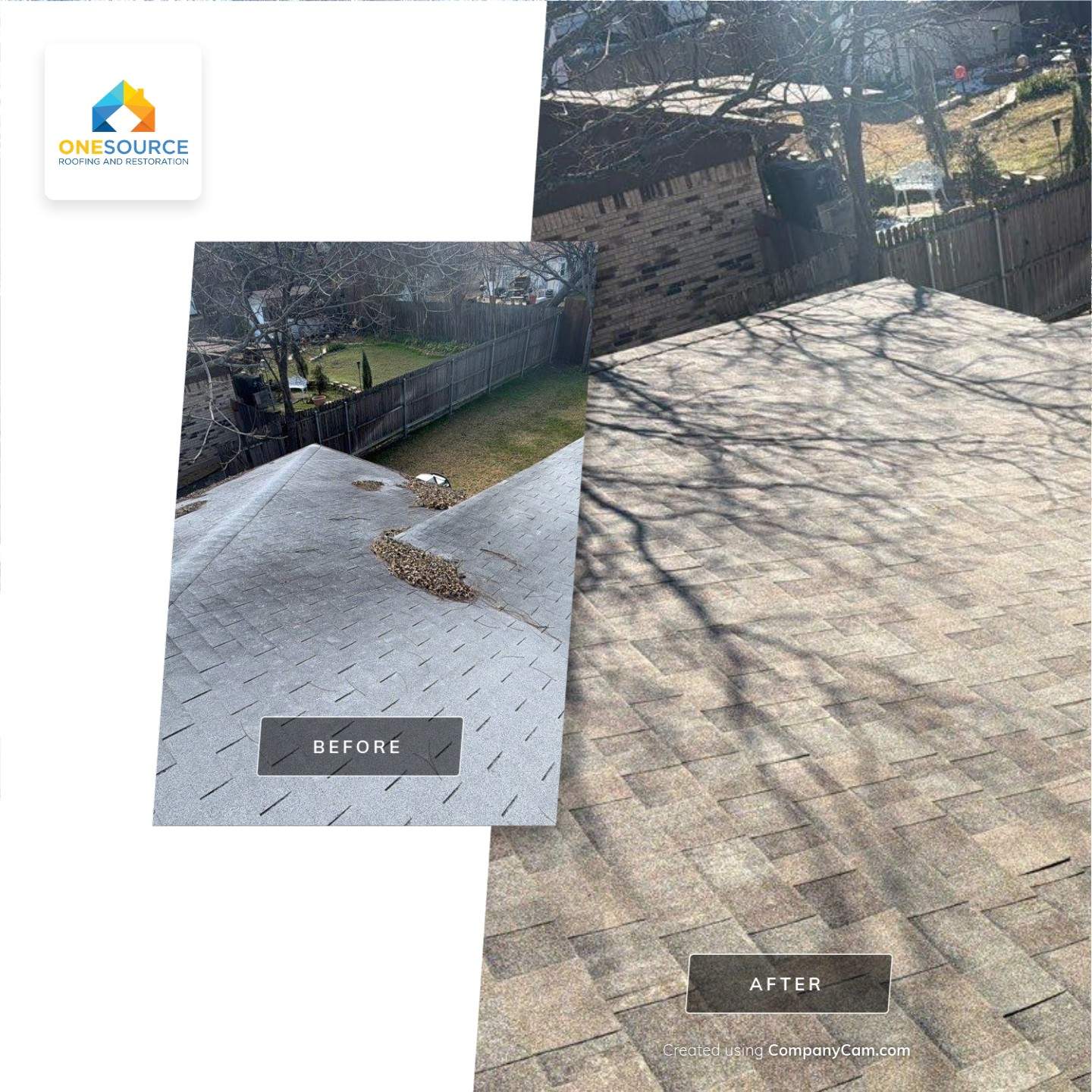 Residential Roofing Installation using Malarkey Highlander Natural Wood by OneSource Roofing and Restoration