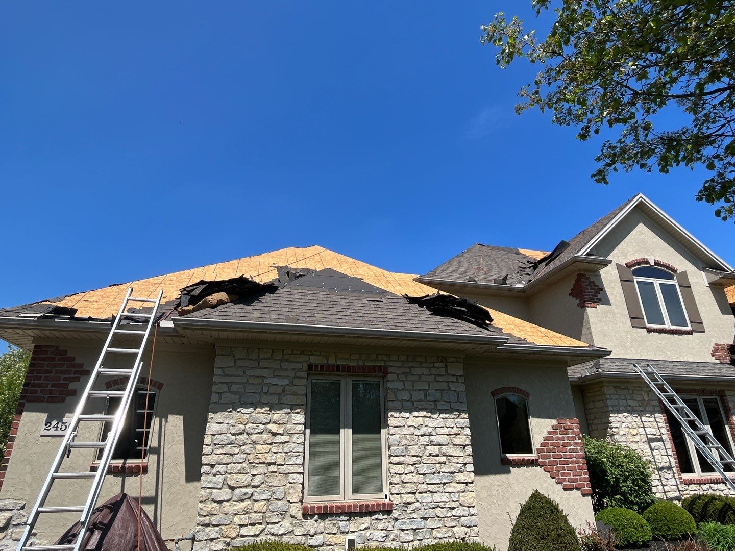 Residential Roofing Installation using GAF Timberline HDZ Weathered Wood by Nitro Roofing and Construction