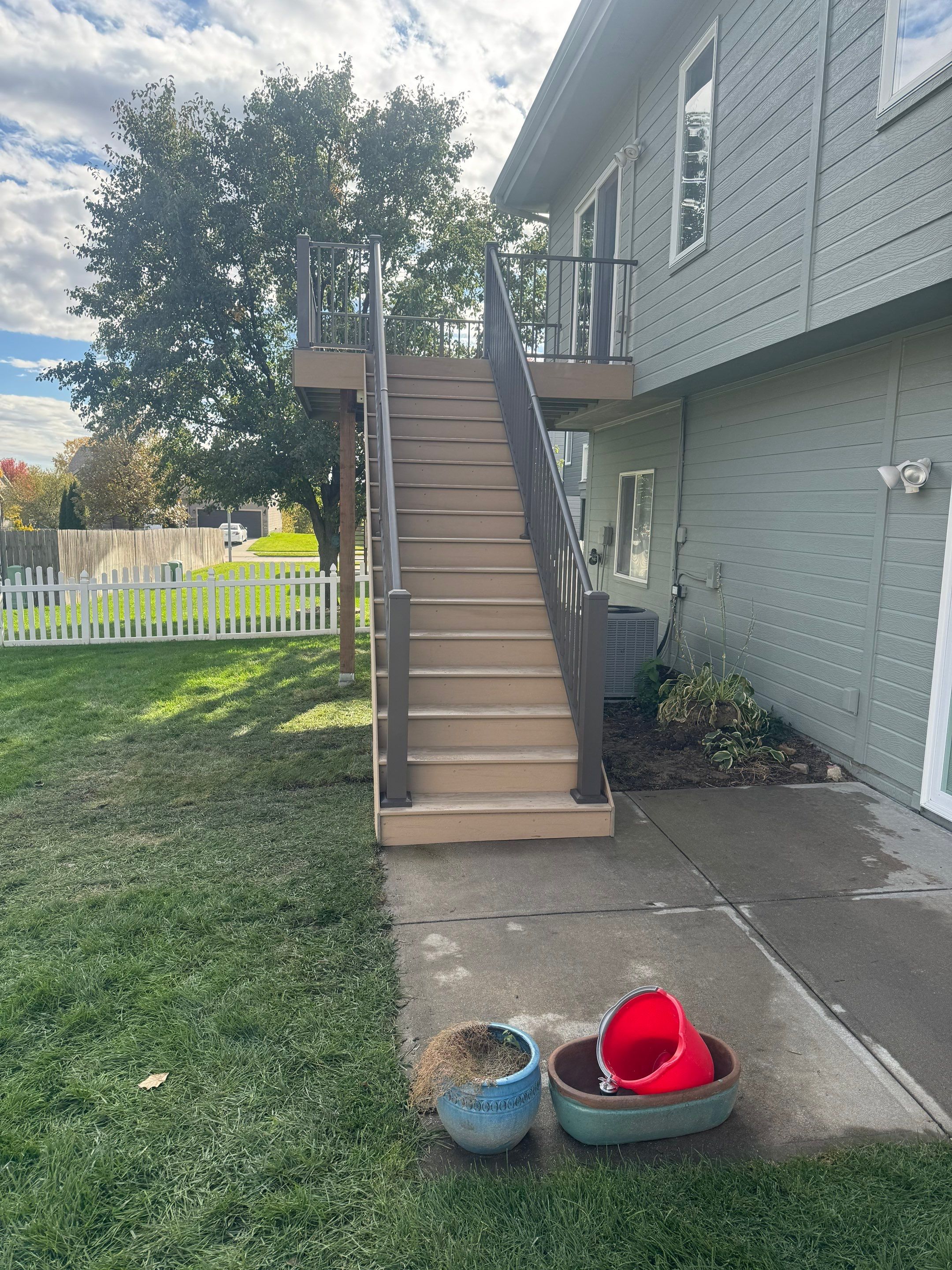Timber tech decking with westbury railing by EAGLE EYE ENTERPRISES