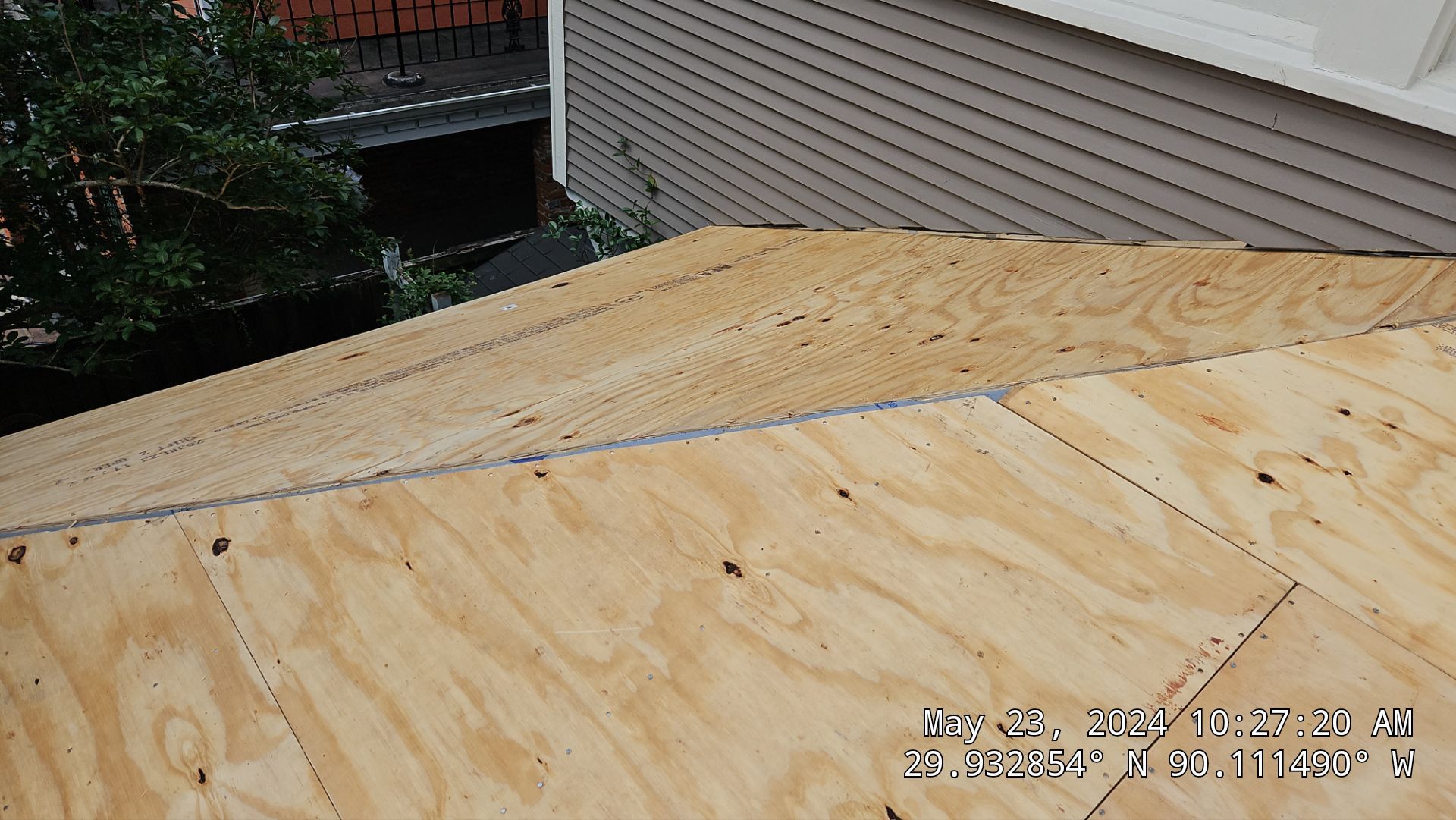 Project in New Orleans by Robertson Roofing & Siding Inc