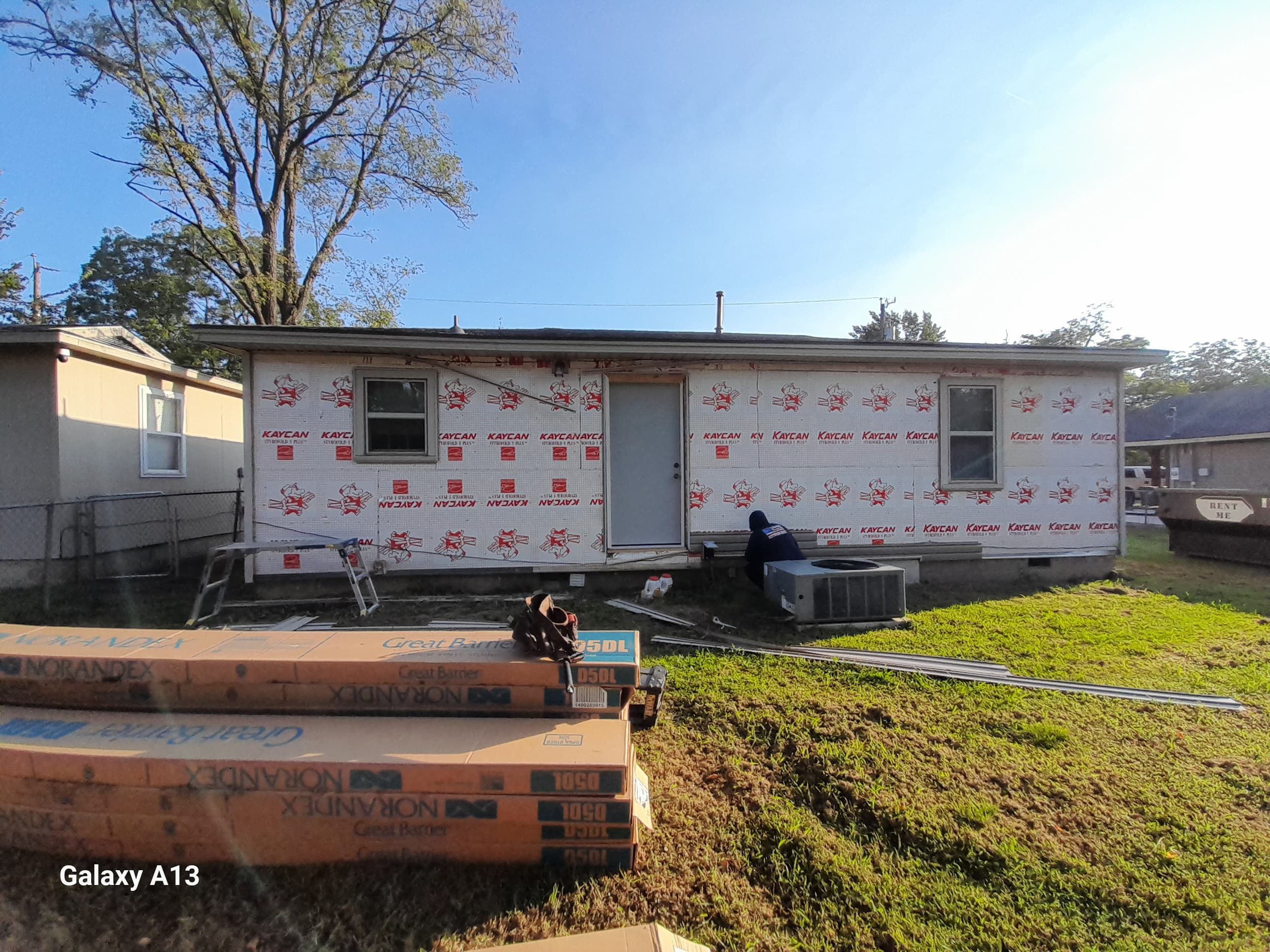 Hail damage & tornado damage restoration.  by In & Out Construction & Remodeling, LLC