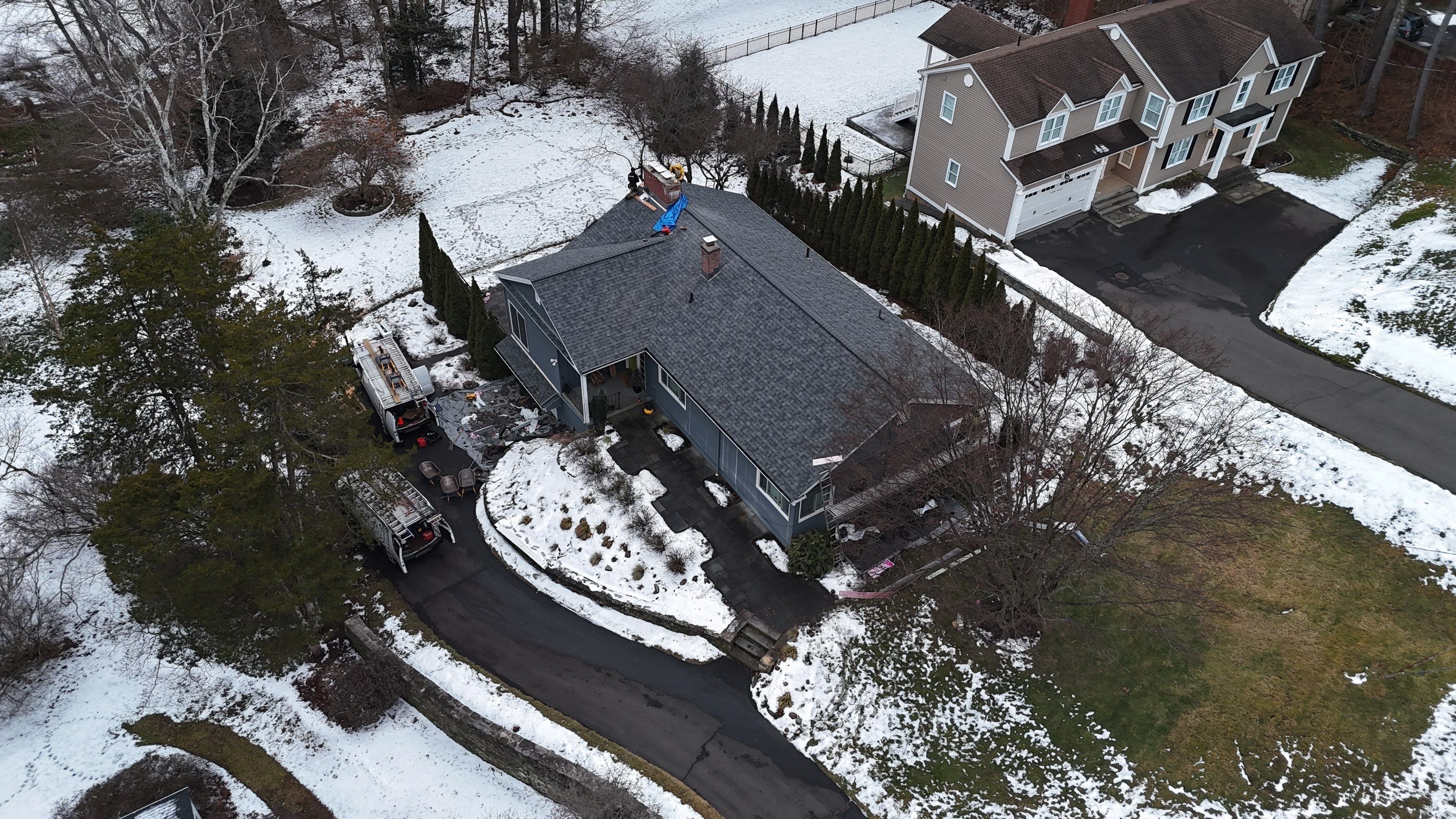 Owens Corning Duration: Estate Gray in West Hartford by Golden Shield Roofing