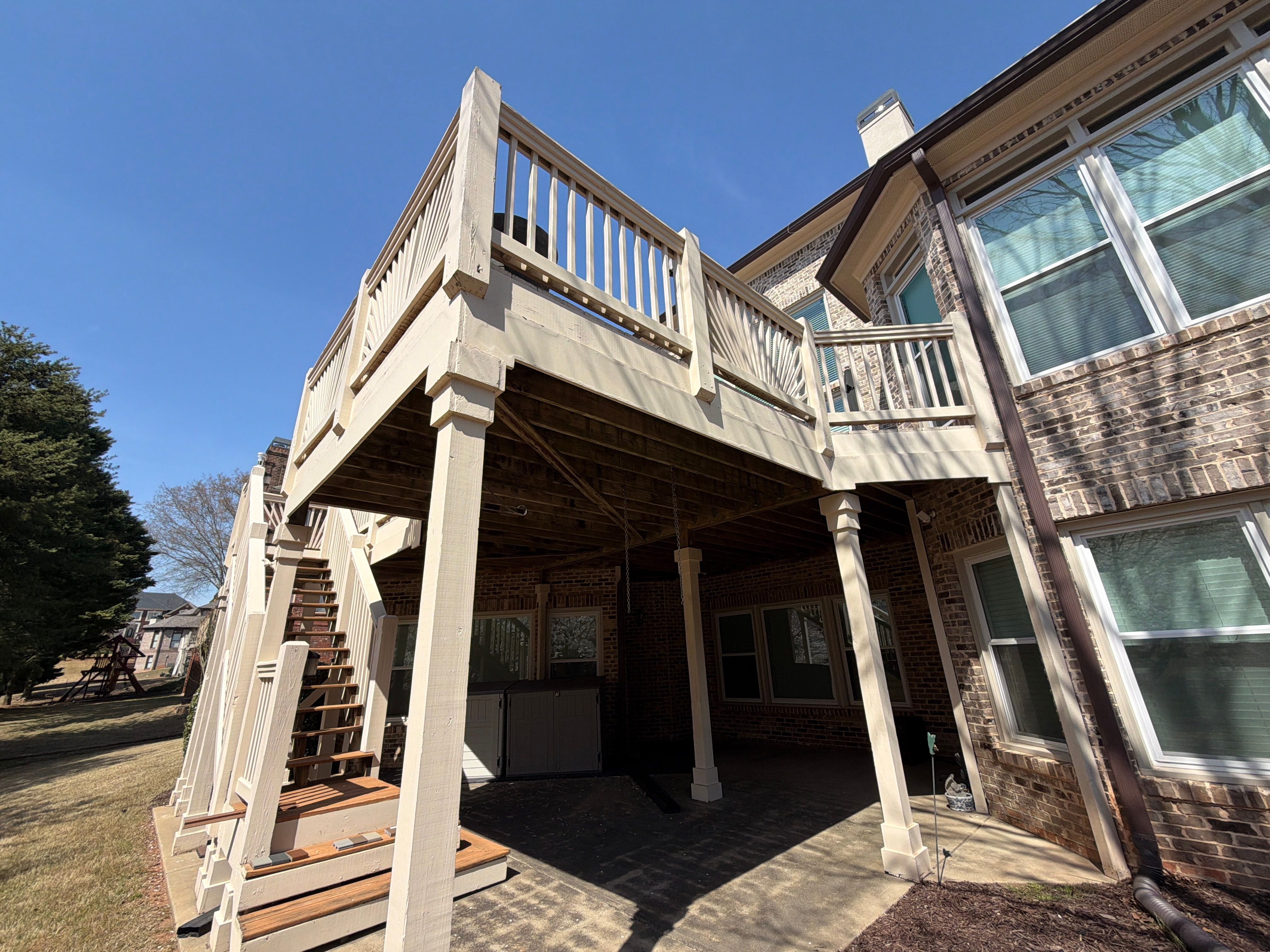 Lawrenceville, GA Deckorators Deck Resurface, Under-Deck, and Trex Deck Lighting Installation by Nelson Exteriors 