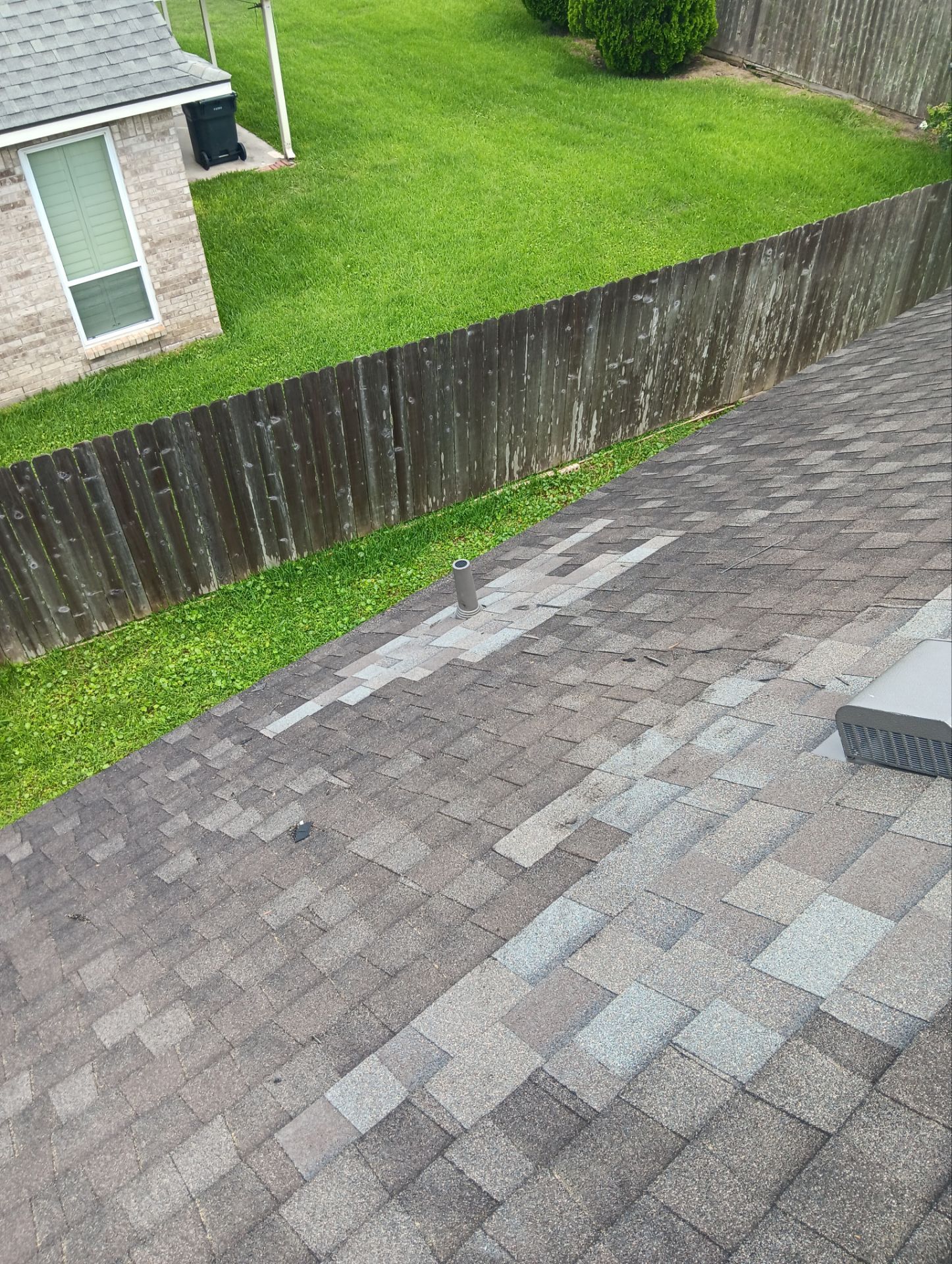 Hail Damage using Owen's Corning Duration (Lifetime) Shingles by Roof Repair Company