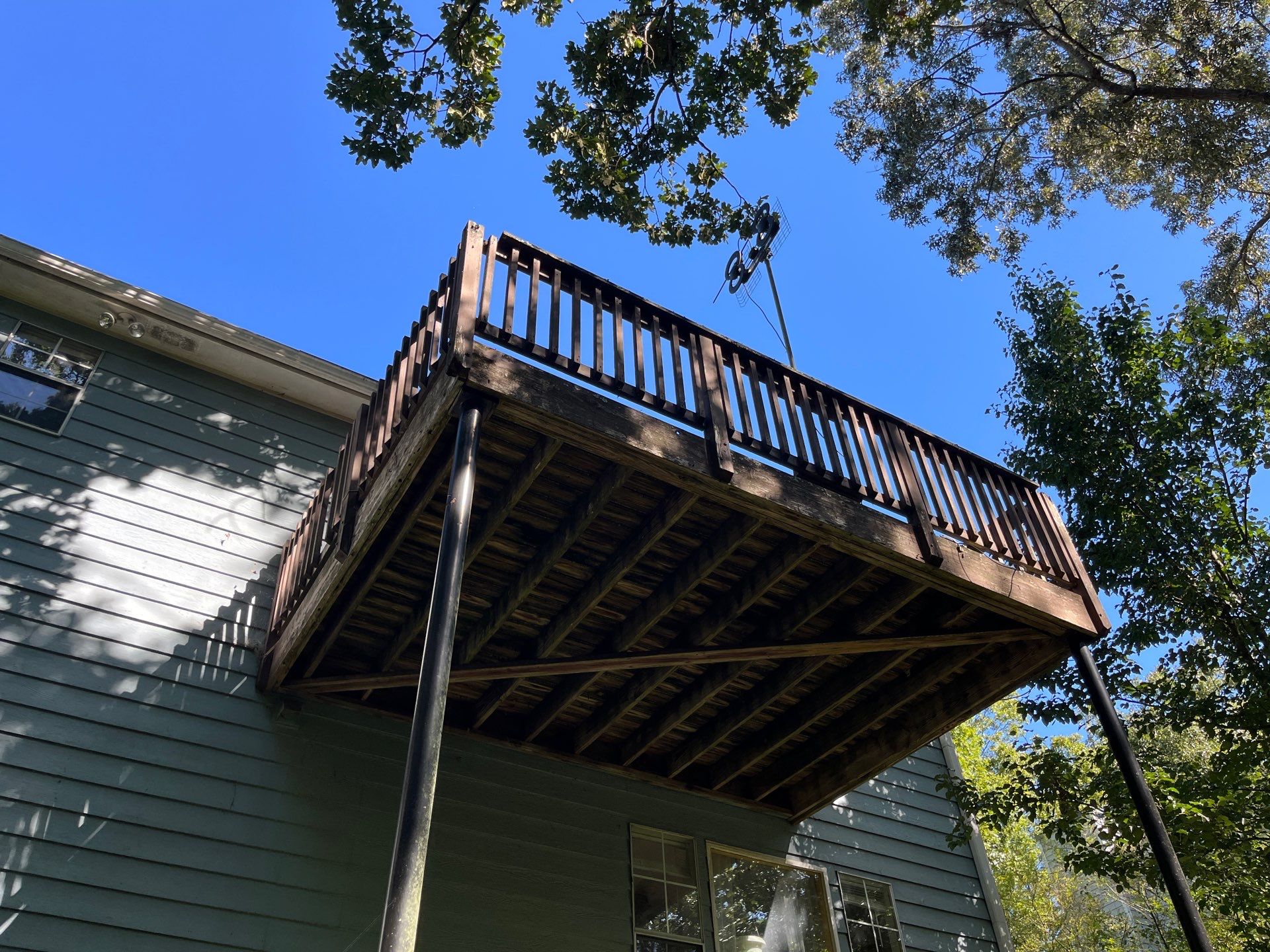 Deckorators Deck Resurface on Front Porch and Wood Deck Resurface on Back Deck by Nelson Exteriors 
