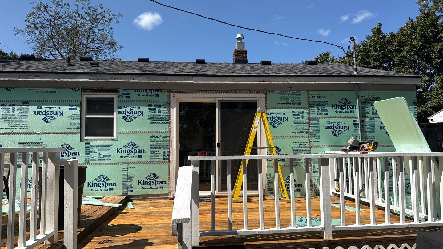 Siding Replacement using Alside D5" Platinum Grey by 180 Contractors