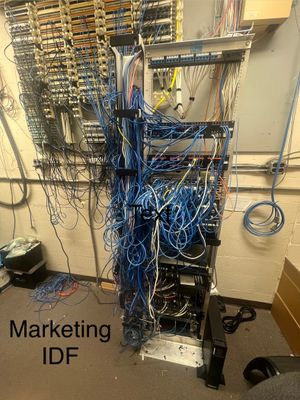 Structured cabling installation by CimaSolutions