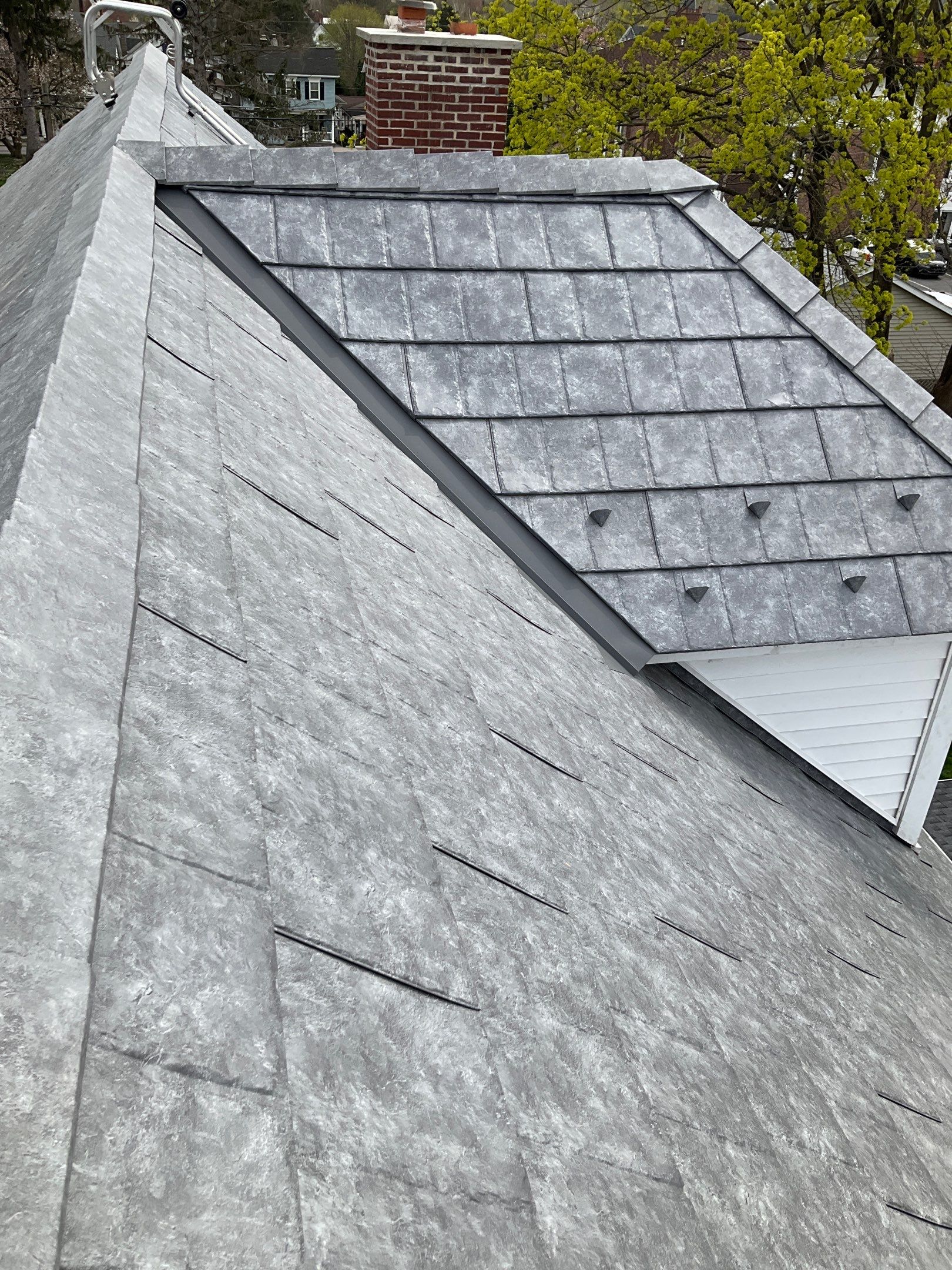 Ironstone Metal Slate Installation by Esh Builders