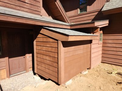 Water Damage Remediation and Generator Shed