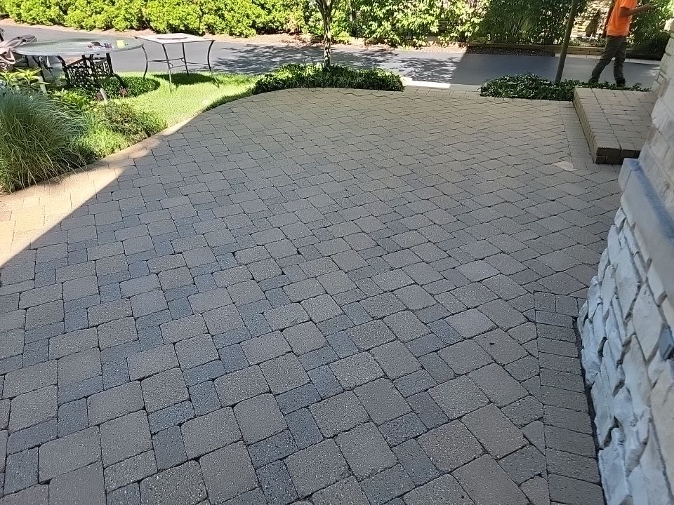 Brick paver clean, sand and seal.  using surebond SB-8700 by Northern Power Washing LLC.