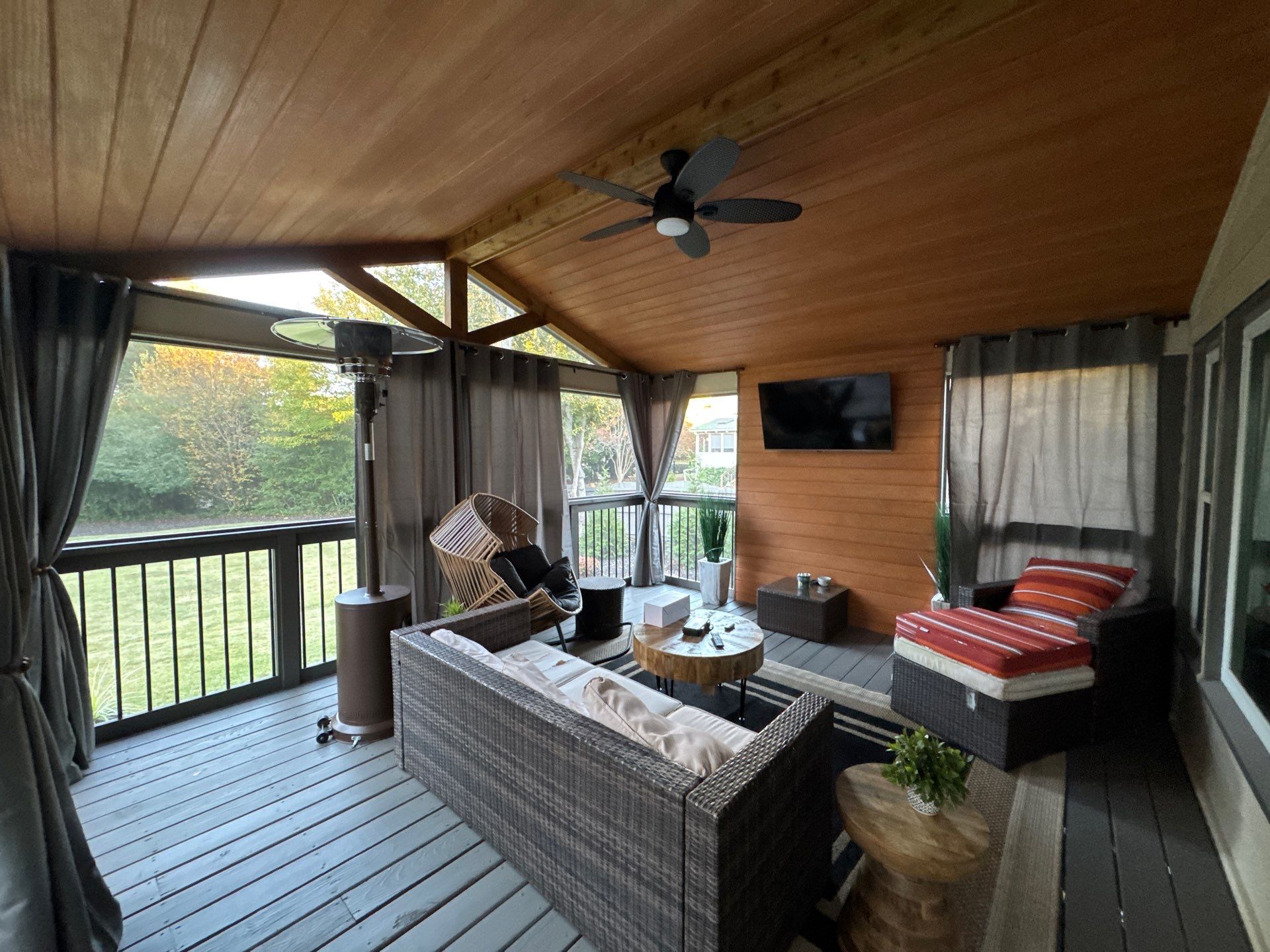 Custom Multi-Level Composite Deck and Screened-In Porch in Marietta by Swift Home Renovations