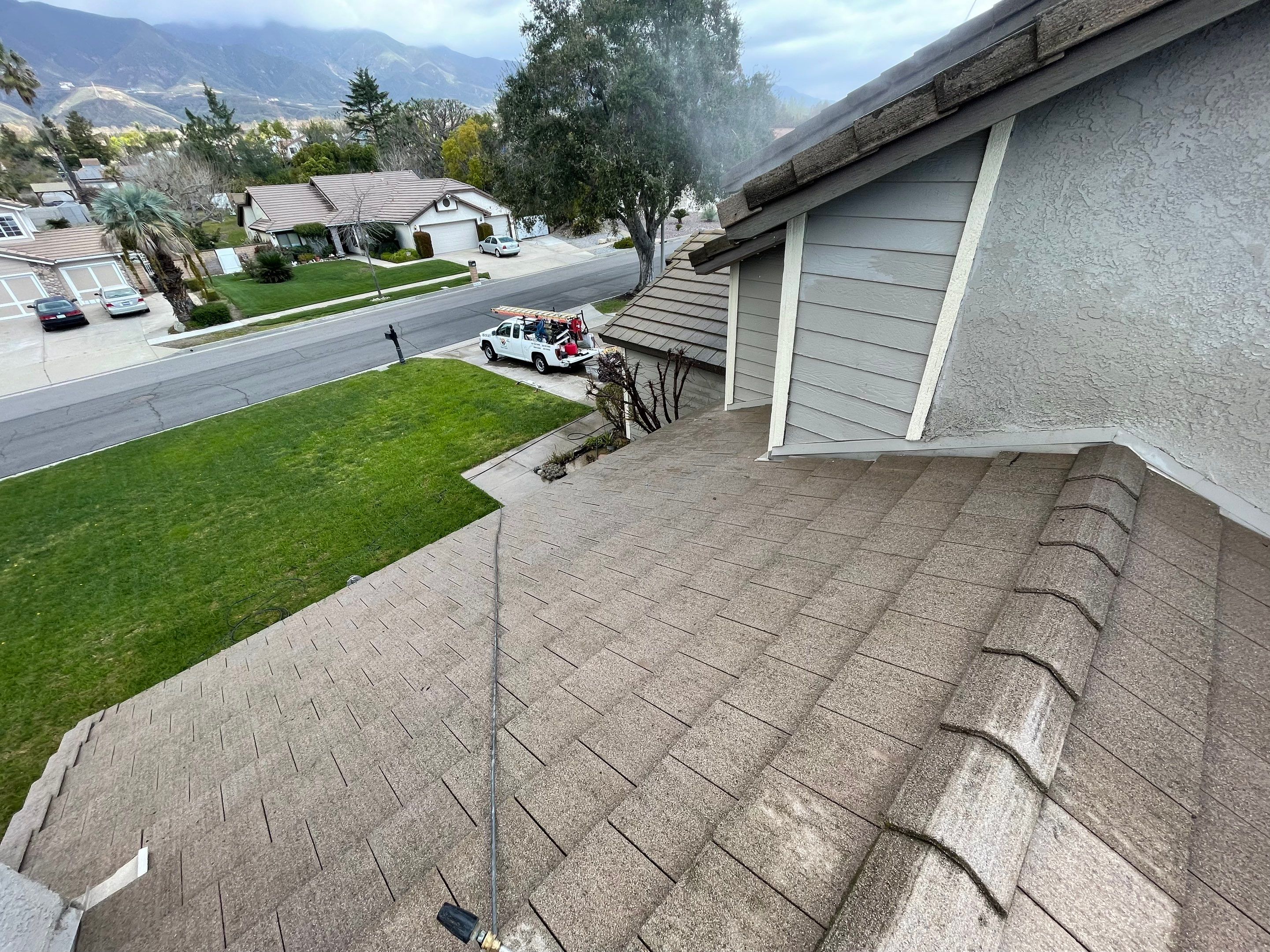 Roof Washing in Rancho Cucamonga Ca by Palm Coast Solar Cleaning