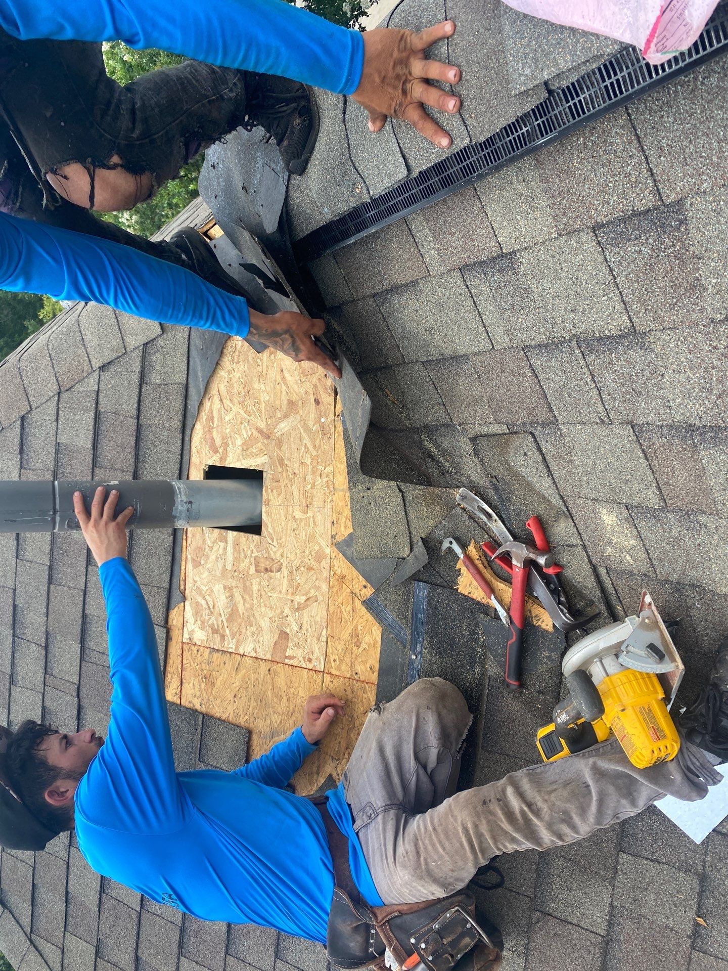 Hail Damage using Owen's Corning Duration (Lifetime) Shingles by Roof Repair Company
