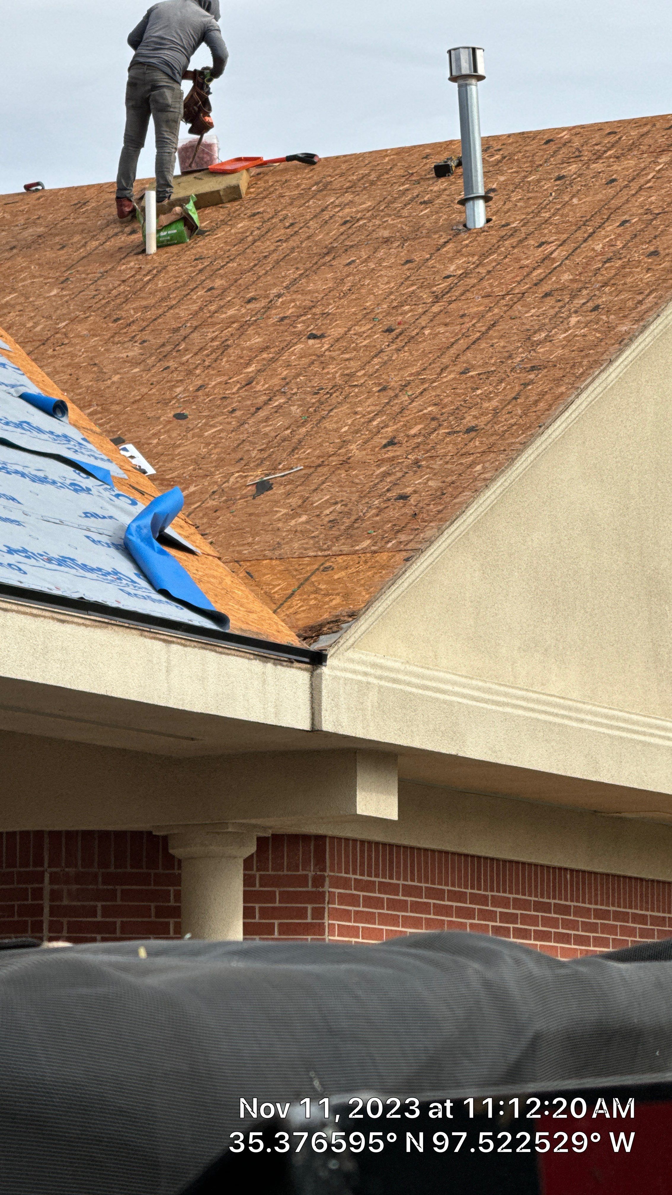 Commercial Roofing Installation using Certainteed Belmont IR by Castillo Roofing