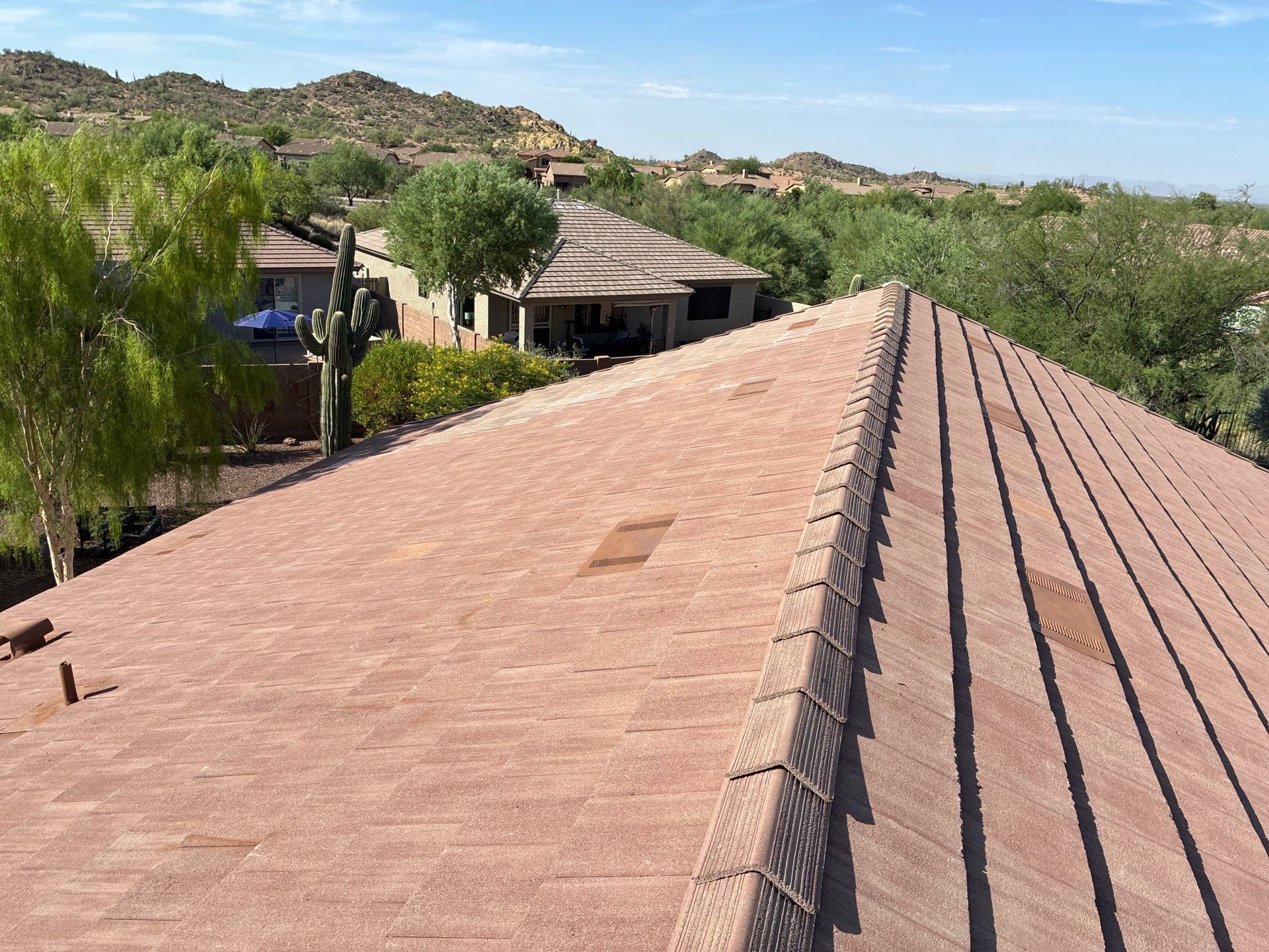 Gold Canyon Tile Reset and new underlayment by Weather-Tite Roofing