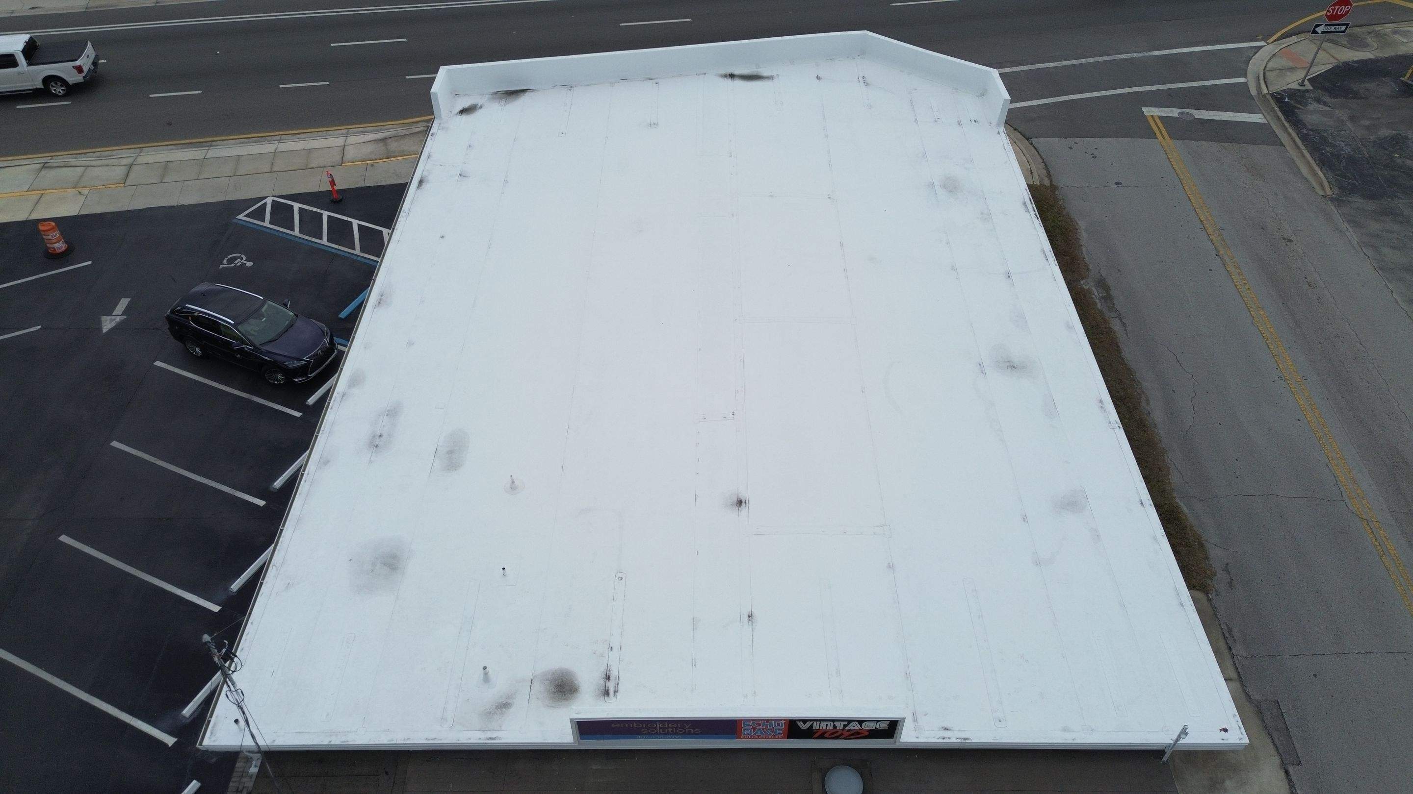 Commercial job in Belle Isle by Gold Key Roofing