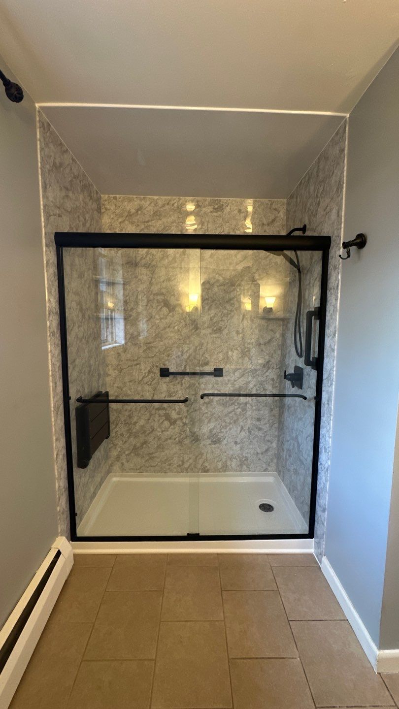 Tub to Walk-in Shower Installation in Naugatuck, CT  by Yankee Home Improvement