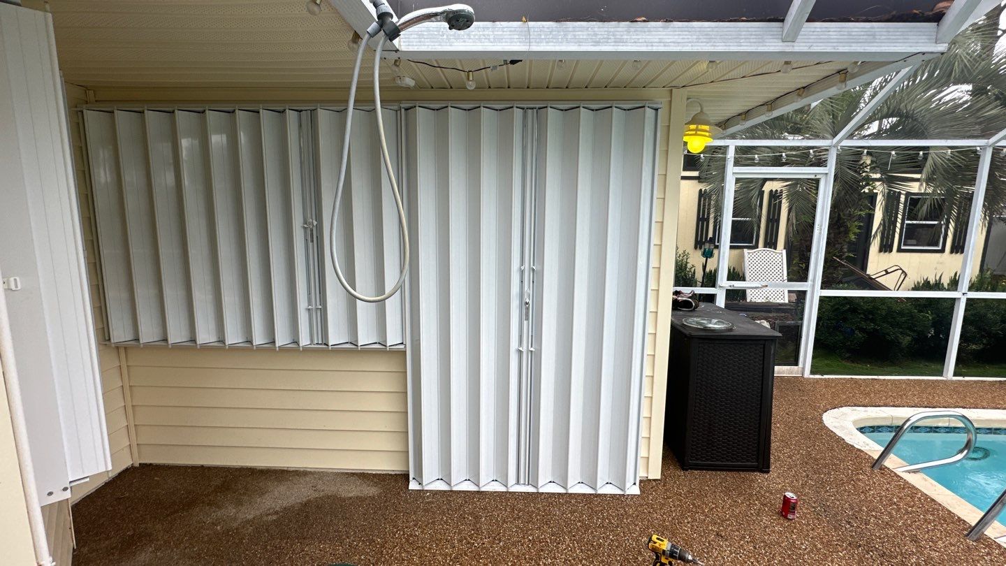 Hurricane Shutters using Accordions by Smart Guard Shutters