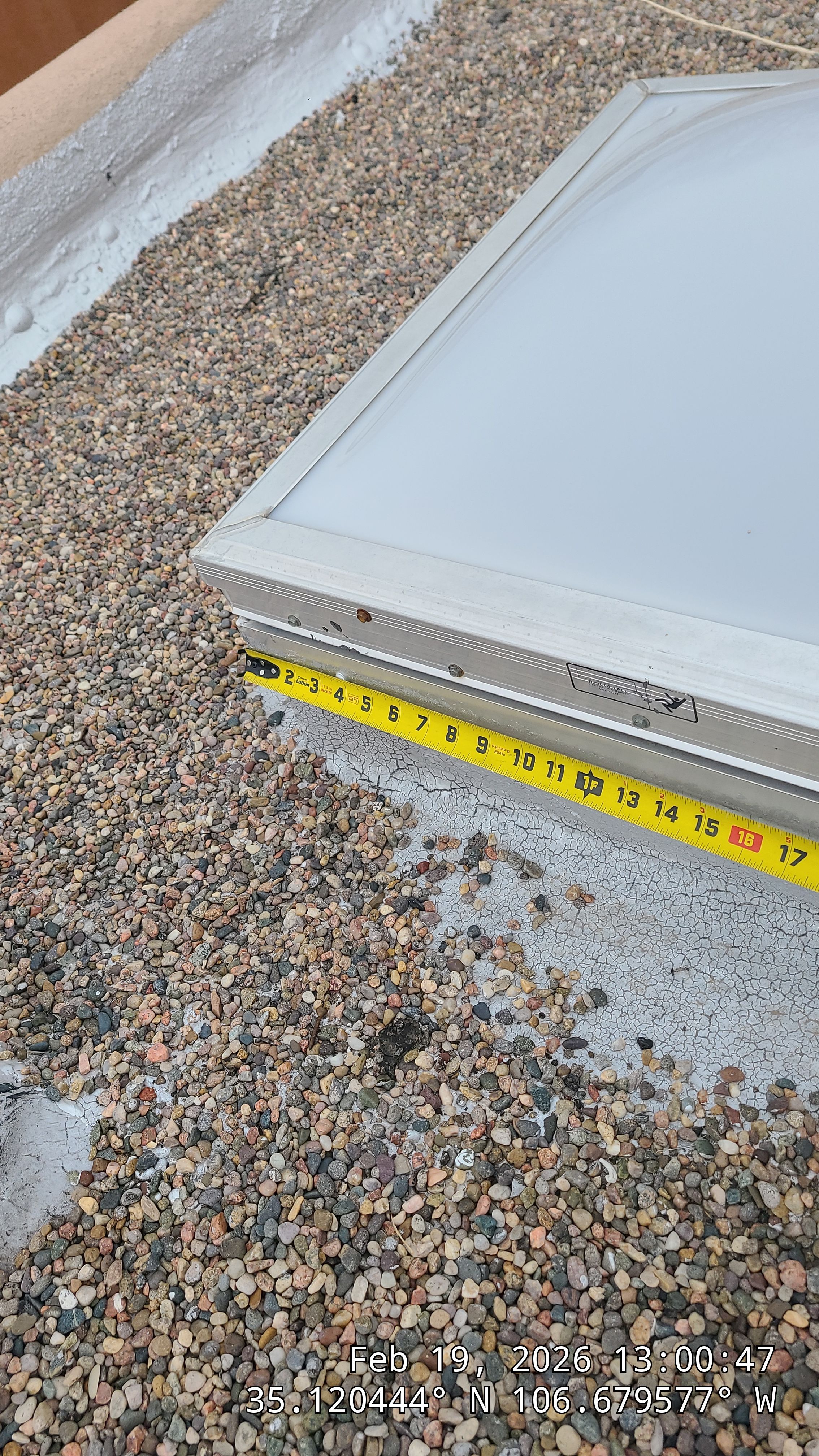 Roof Maintenance and Low-E Tempered Glass Skylight Replacement on Gravel Roof in Northwest Albuquerque by Doyle Roof Masters Inc