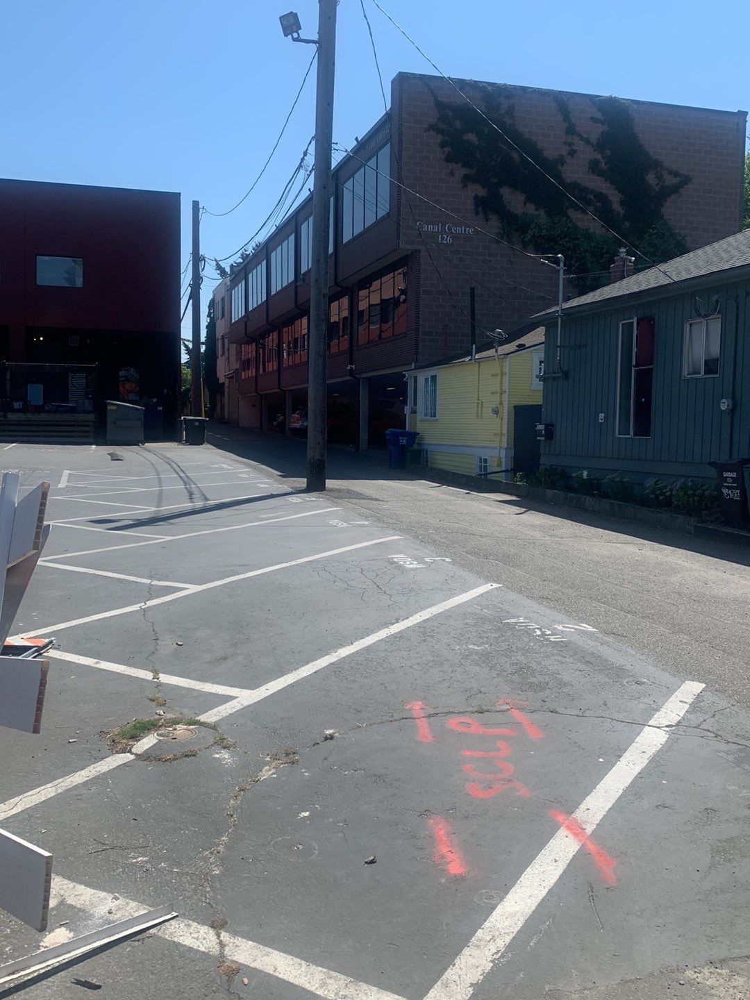 Striping work  by Jireh Asphalt & Concrete Inc 
