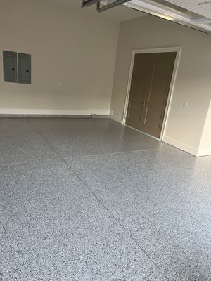 Garage Floor Coating using Coyote