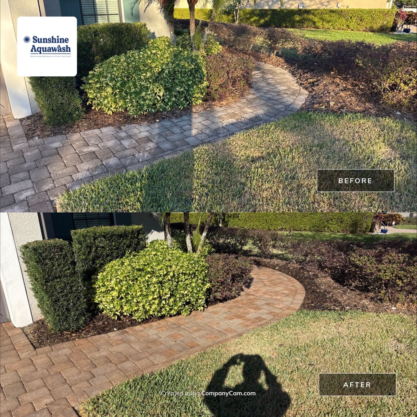 Paver Driveway, Walkway, Patio & Concrete Sidewalk Cleaning in Artisan Lakes Esplanade, Palmetto, FL | Sunshine AquaWash by Sunshine AquaWash