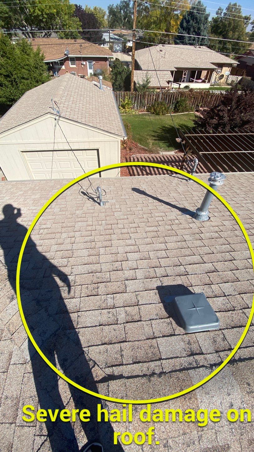 Re-Roof Due to Hail Storm  by Black Belt Roofing 