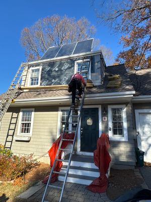 Lexington Complete EPDM Roof with Dormer Cedar Shake & Trim Restoration
