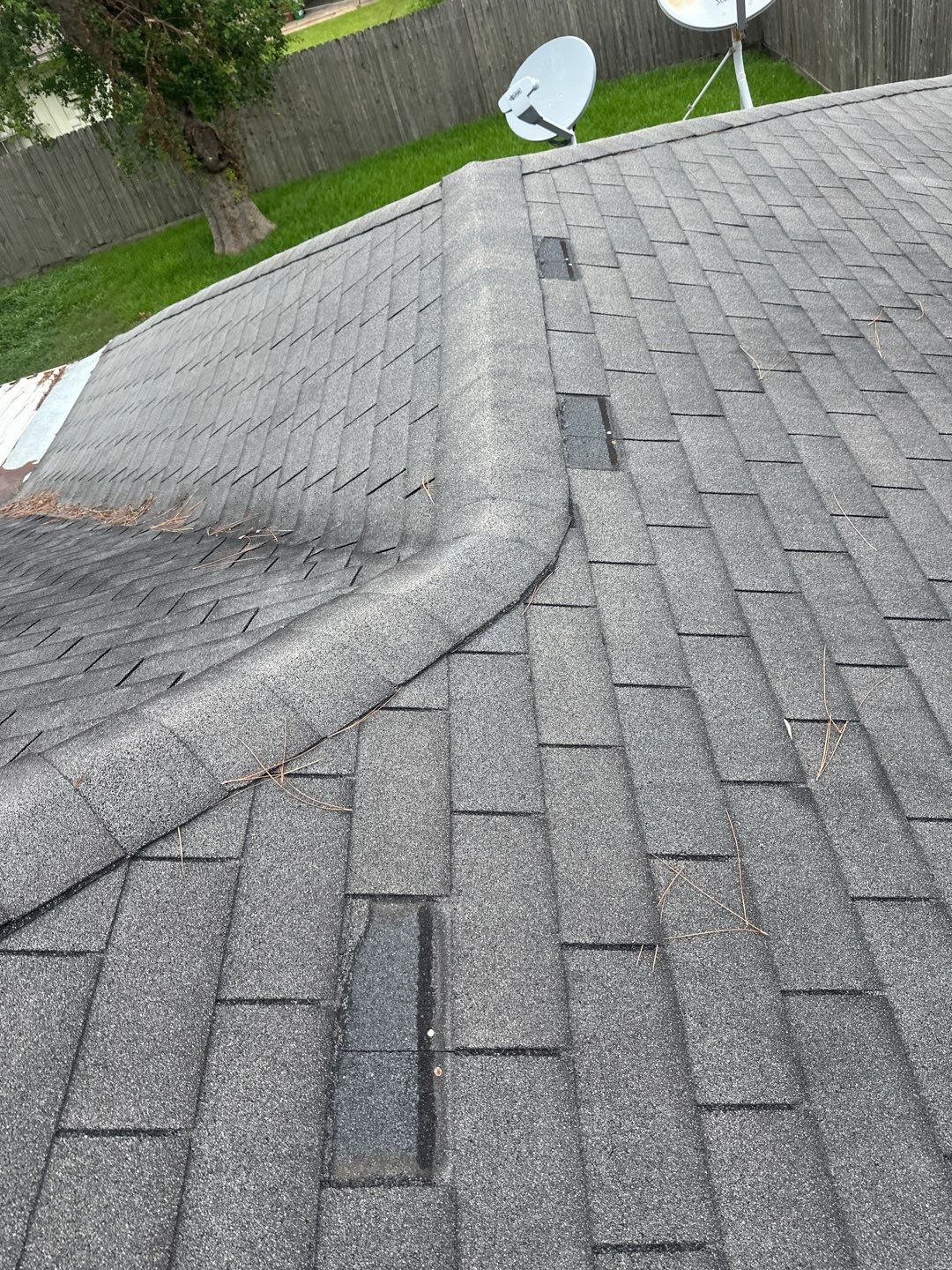 Hail Damage using Owen's Corning Duration (Lifetime) Shingles by Roof Repair Company