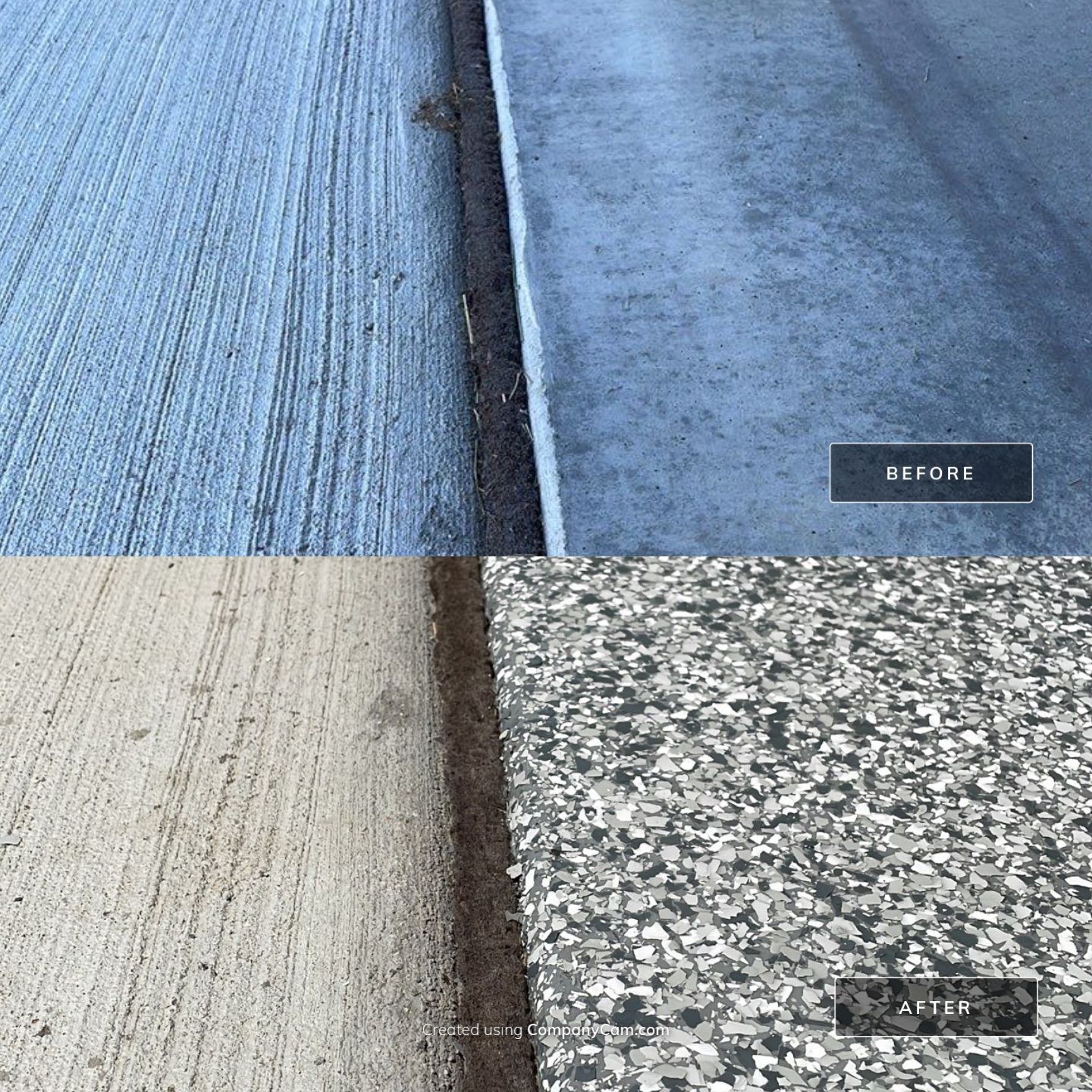 West Des Moines Garage REVAMP! by Revival Concrete Coatings, LLC