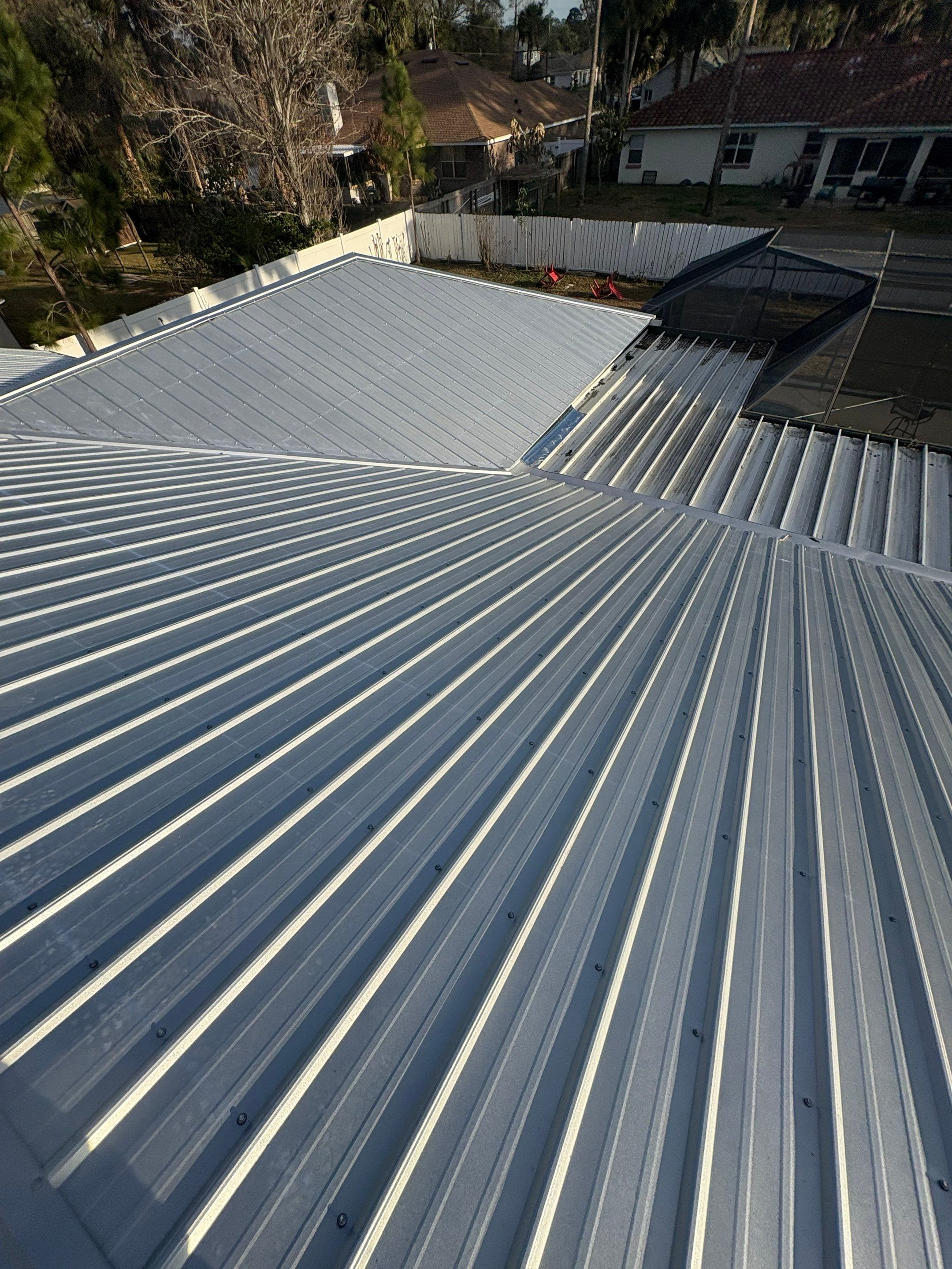Metal Reroof Replacement Palm coast FL by Pinnacle Roofing Group